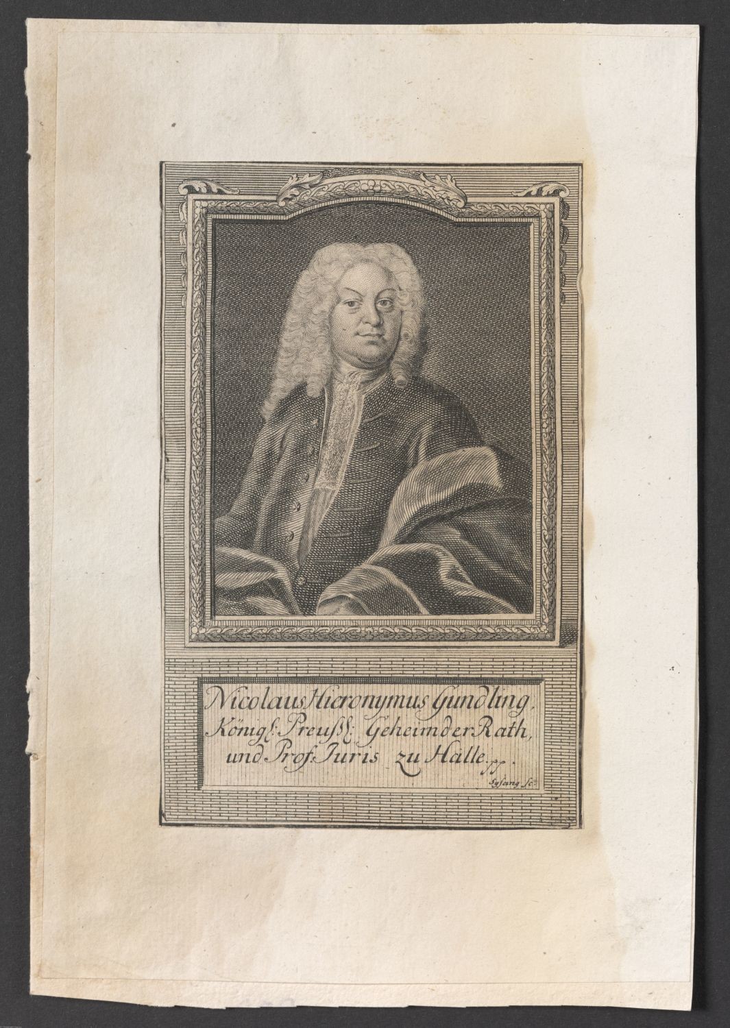 Porträt Nicolaus Hieronymus Gundling (1671-1729) (Stiftung Händelhaus, Halle CC BY-NC-SA)