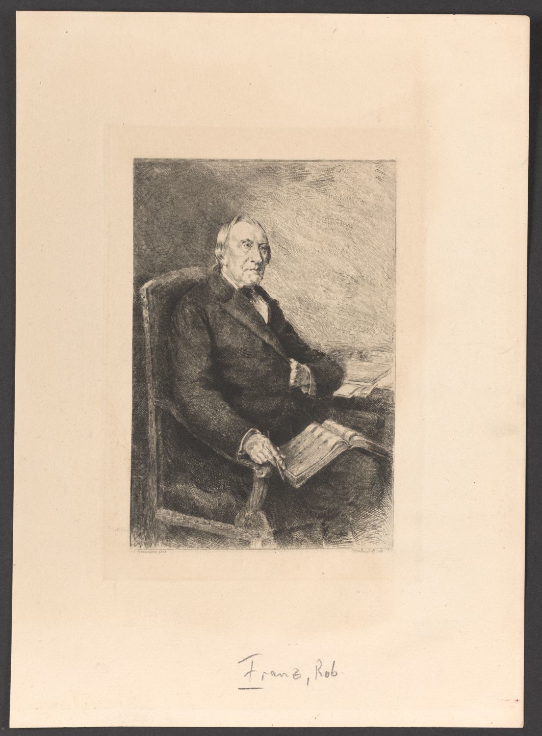 Porträt Robert Franz (1815-1892) (Stiftung Händelhaus, Halle CC BY-NC-SA)