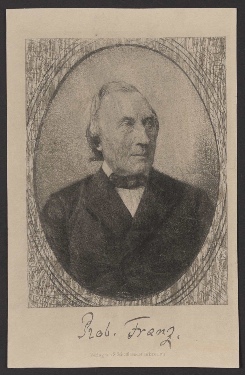 Porträt Robert Franz (1815-1892) (Stiftung Händelhaus, Halle CC BY-NC-SA)