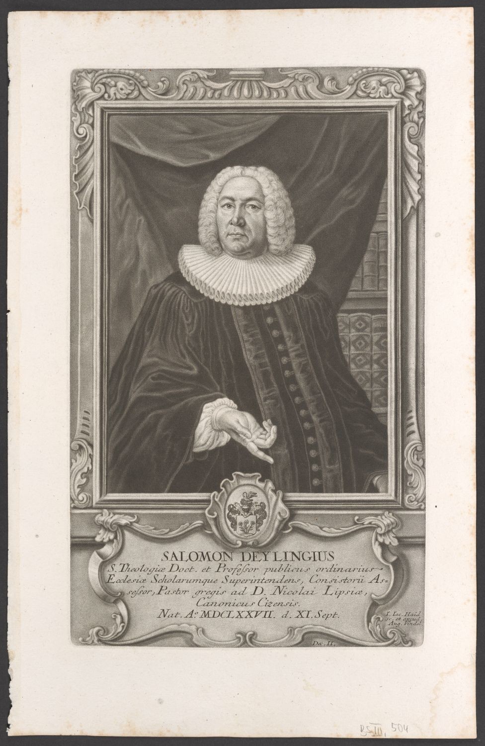Porträt Salomon Deyling (1677-1755) (Stiftung Händelhaus, Halle CC BY-NC-SA)