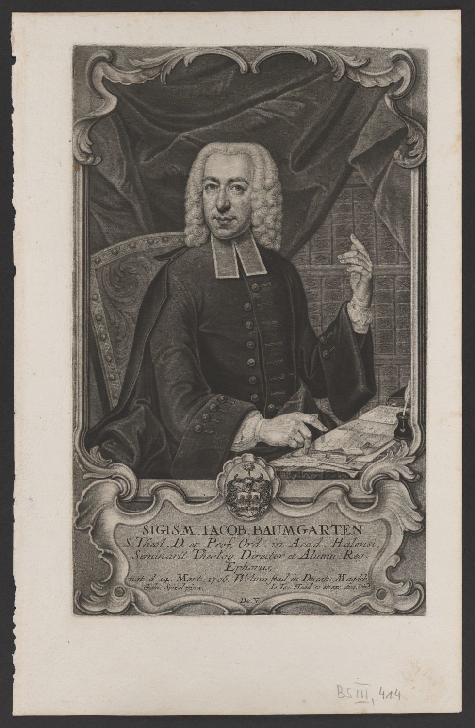 Porträt Siegmund Jakob Baumgarten (1706-1757) (Stiftung Händelhaus, Halle CC BY-NC-SA)
