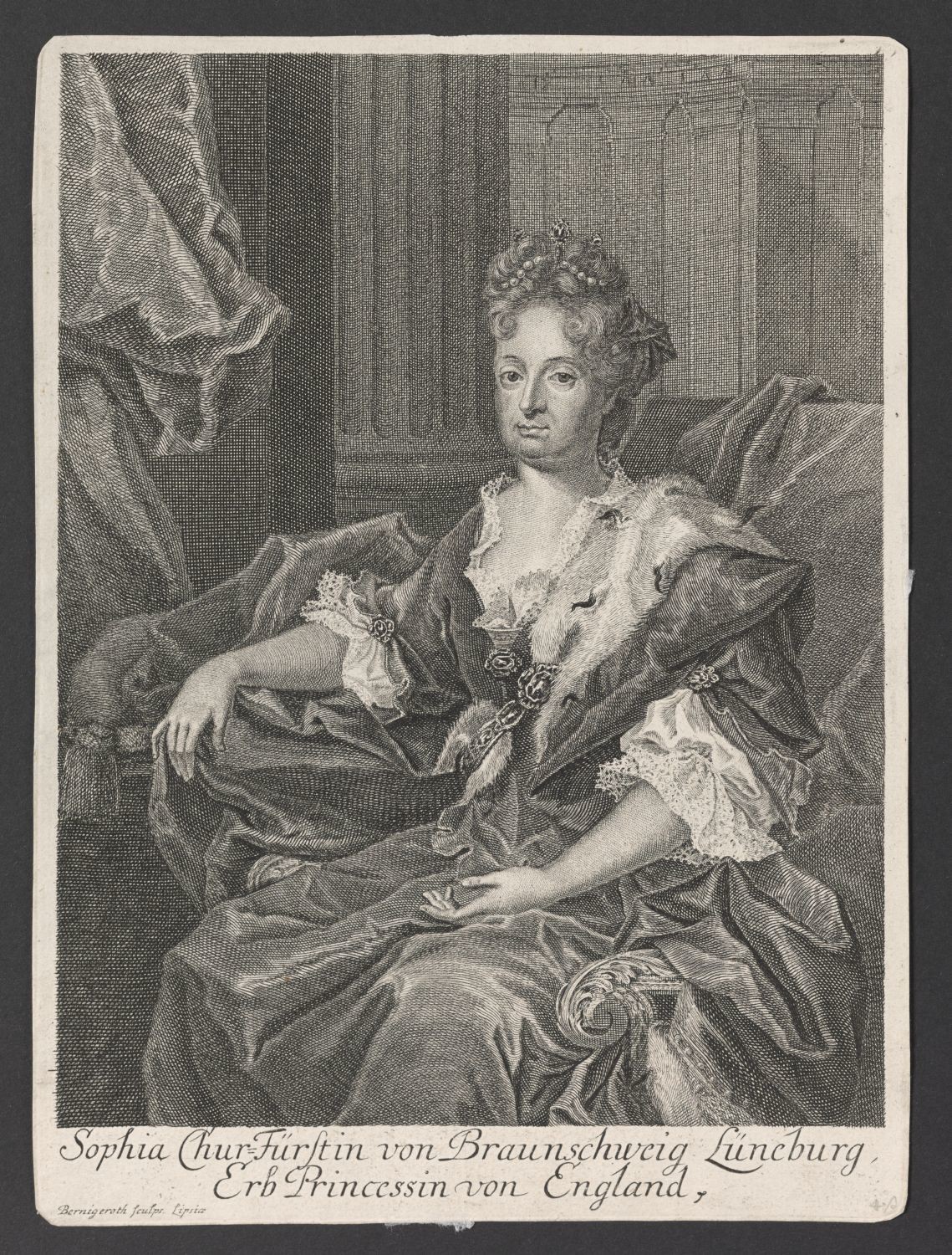 Porträt Sophie von der Pfalz (1630-1714) (Stiftung Händelhaus, Halle CC BY-NC-SA)