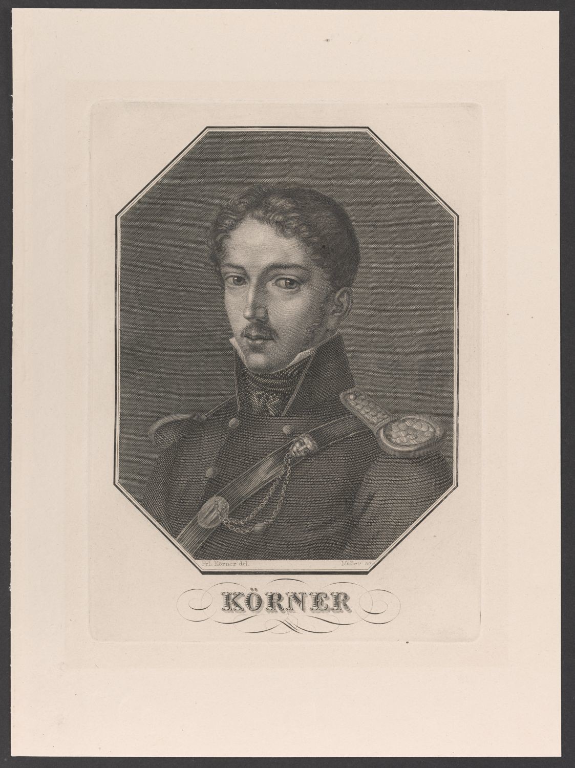 Porträt Theodor Körner (1791-1813) (Stiftung Händelhaus, Halle CC BY-NC-SA)