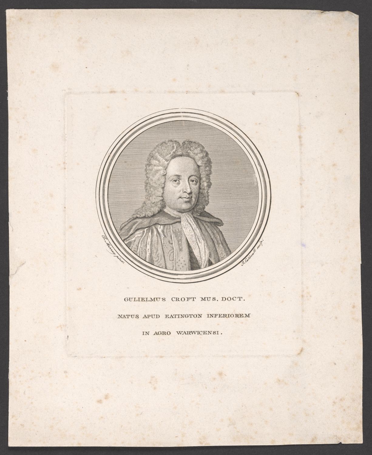 Porträt William Croft (1687-1727) (Stiftung Händelhaus, Halle CC BY-NC-SA)