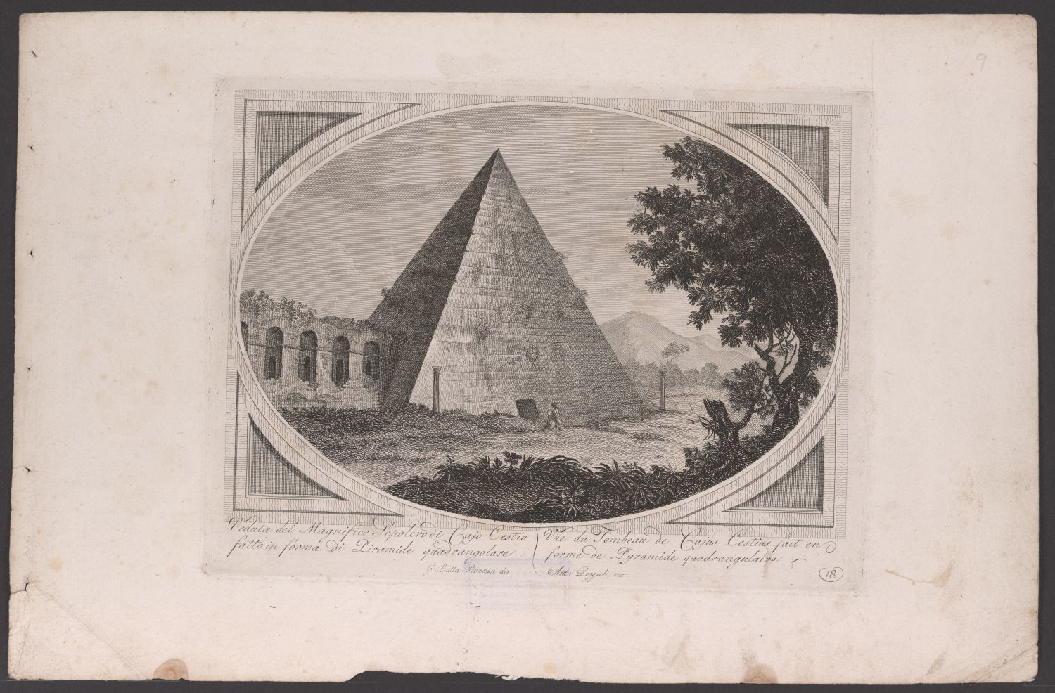 Rom, Cestius-Pyramide (Stiftung Händelhaus, Halle CC BY-NC-SA)