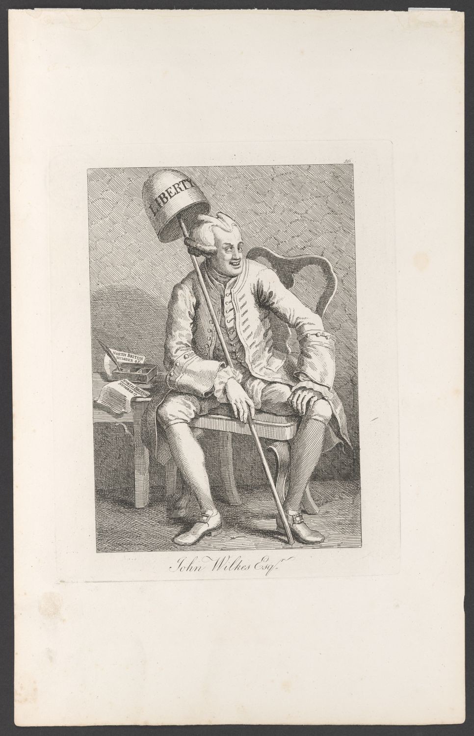 Satirisches Porträt John Wilkes (1727-1797) (Stiftung Händelhaus, Halle CC BY-NC-SA)