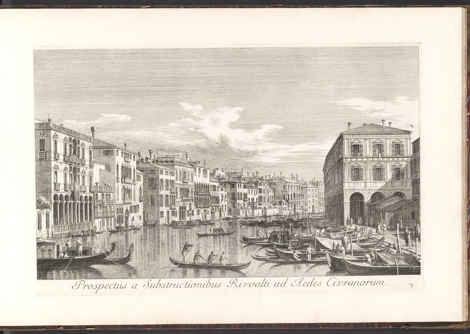 Venedig, 7. Prospectus a Substructionibus Rivoalti ad Aedes Civranorum. (Stiftung Händelhaus, Halle CC BY-NC-SA)
