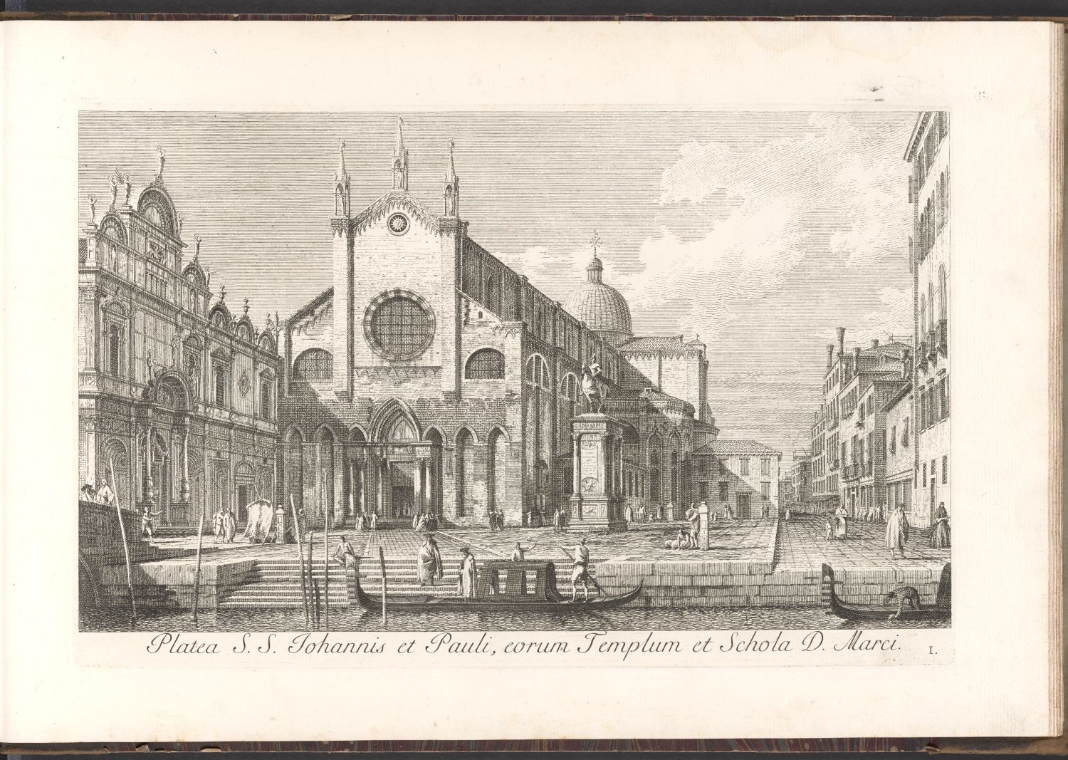 Venedig, I. Platea S.S. Johannis et Pauli, eorum Templum et Schola D. Marci. (Stiftung Händelhaus, Halle CC BY-NC-SA)