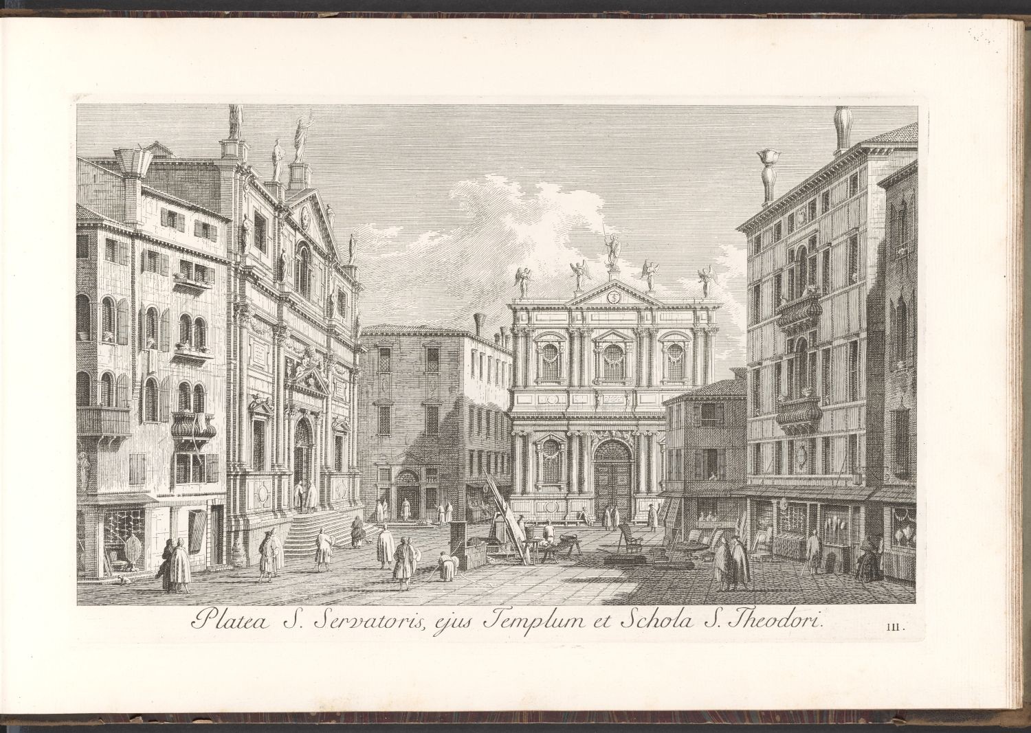 Venedig, III. Platea S. Servatoris, ejus Templum et Schola S. Theodori. (Stiftung Händelhaus, Halle CC BY-NC-SA)