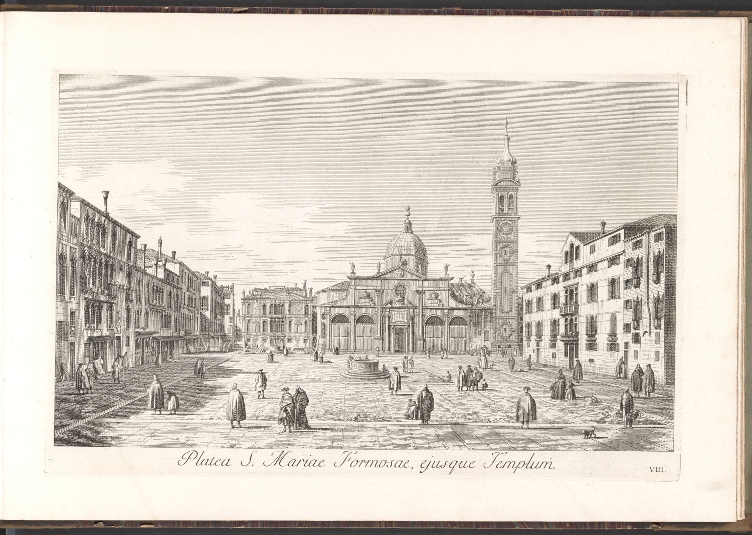Venedig, VIII. Platea S. Mariae Formosae, ejusque Templum. (Stiftung Händelhaus, Halle CC BY-NC-SA)