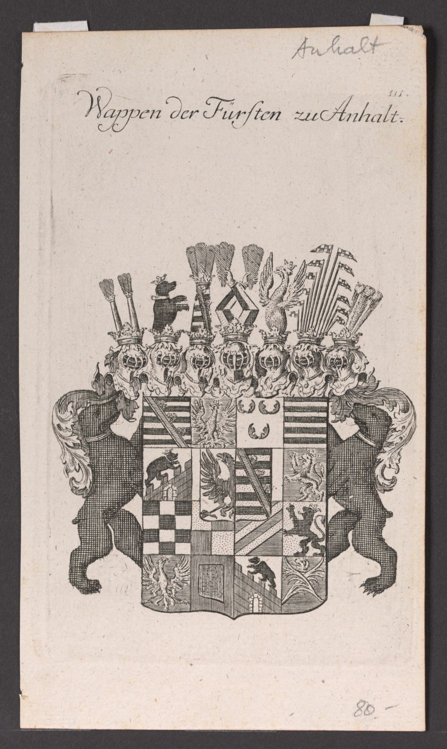 Wappen der Fürsten zu Anhalt (Stiftung Händelhaus, Halle CC BY-NC-SA)