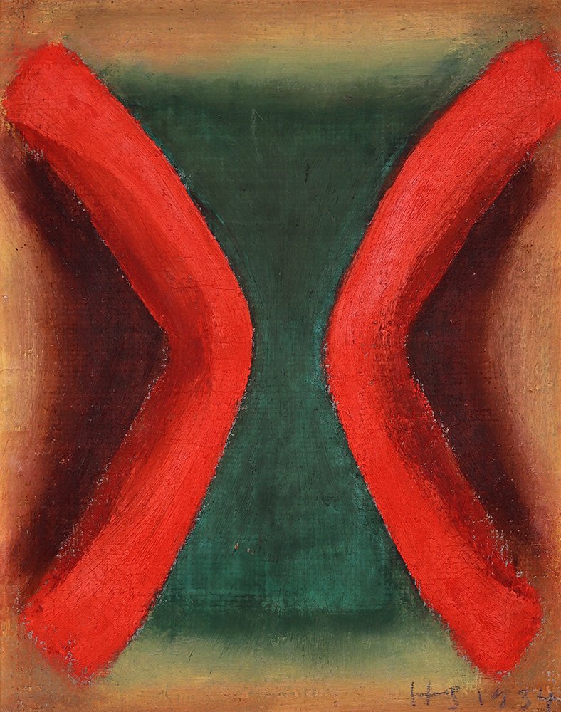 unbenannt (geometrische Komposition in rot und grün) (Sammlung Privatbesitz CC BY-NC-SA)