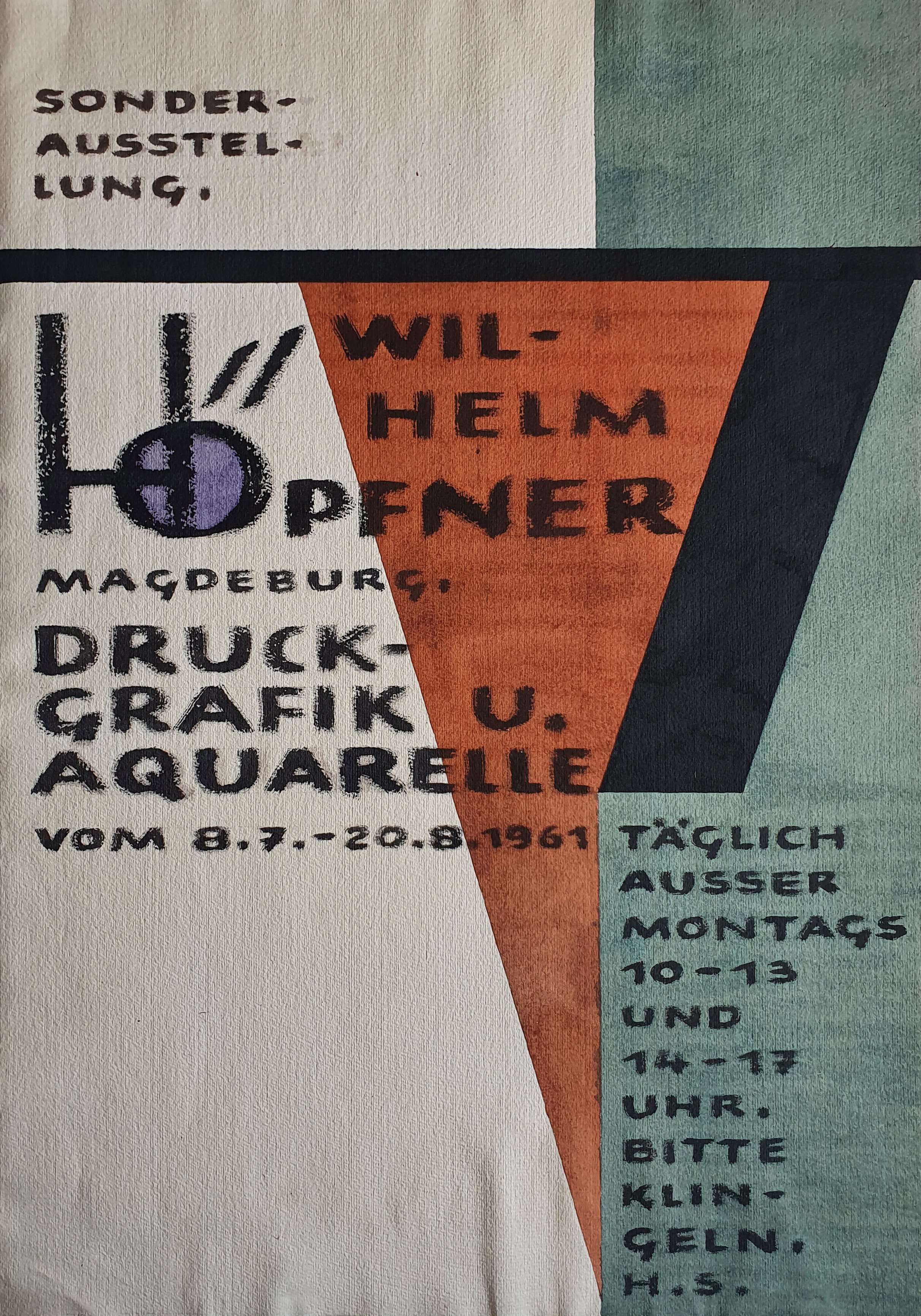 Sonderausstellung Wilhelm Höpfner Magdeburg - Druckgrafik u. Aquarelle (Museum Schloss Bernburg CC BY-NC-SA)