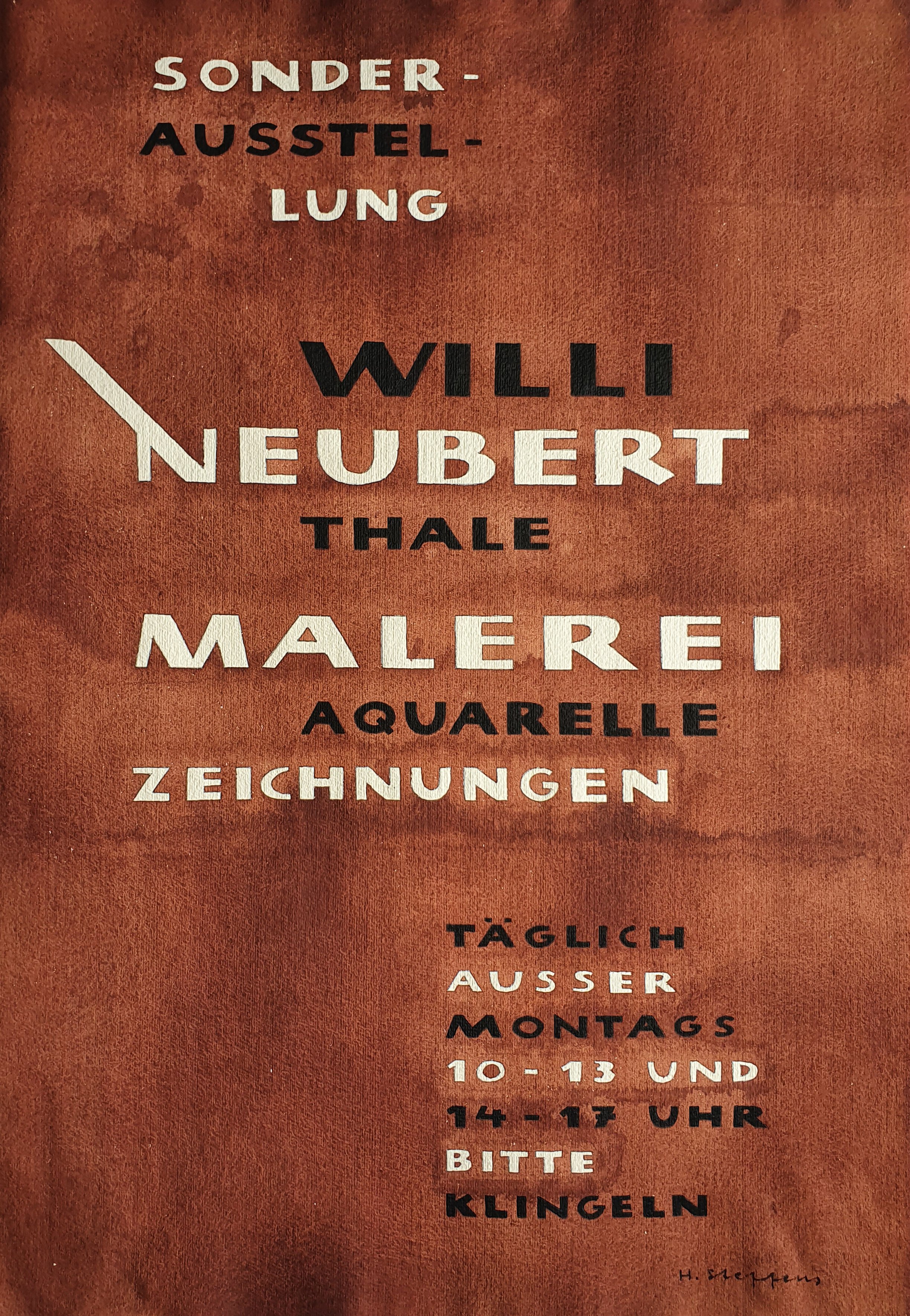 Sonderausstellung Willi Neubert, Thale - Malerei, Aquarelle, Zeichnungen (Museum Schloss Bernburg CC BY-NC-SA)