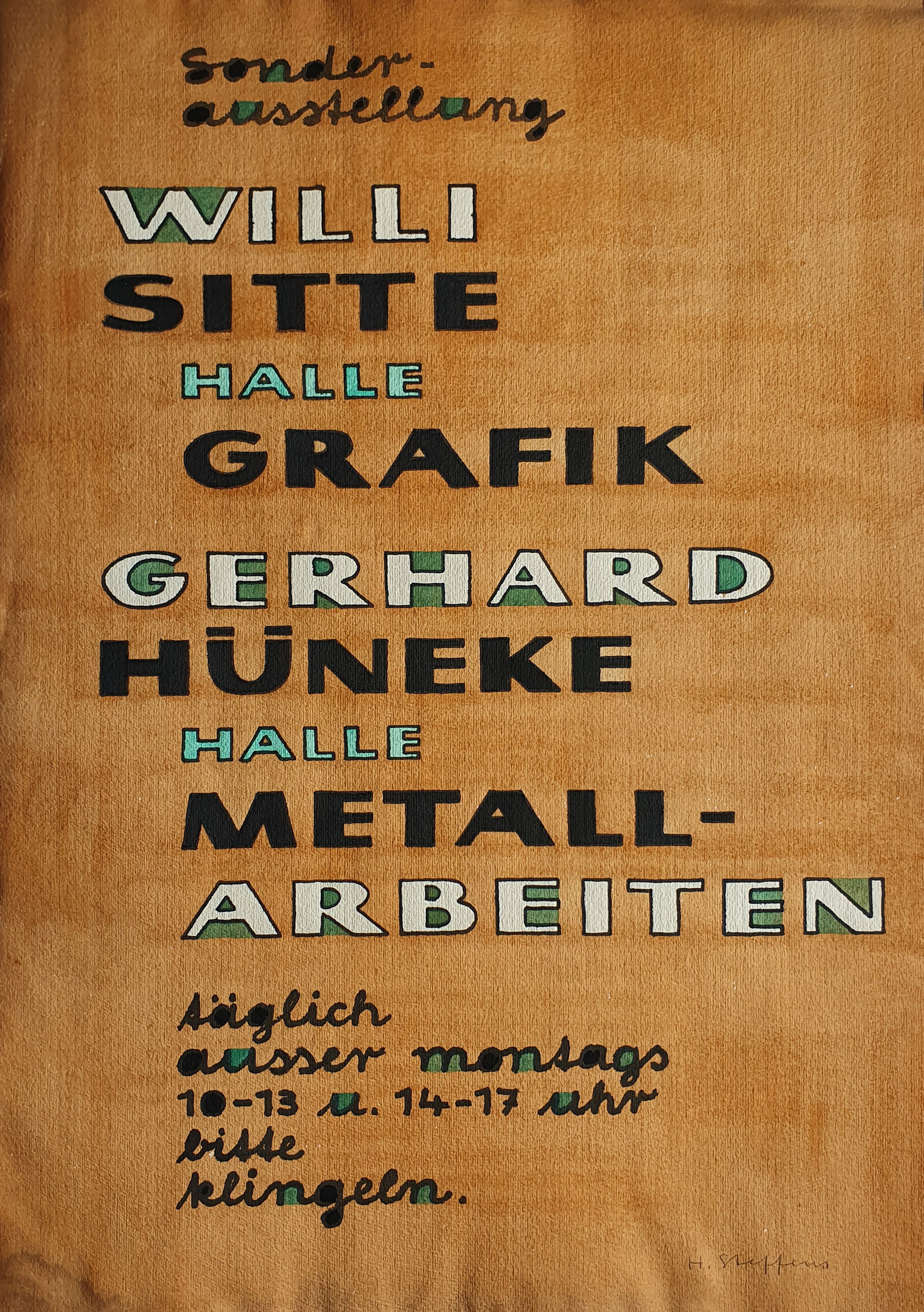 Sonderausstellung Willi Sitte, Halle - Grafik / Gerhard Hüneke, Halle - Metallarbeiten (Museum Schloss Bernburg CC BY-NC-SA)
