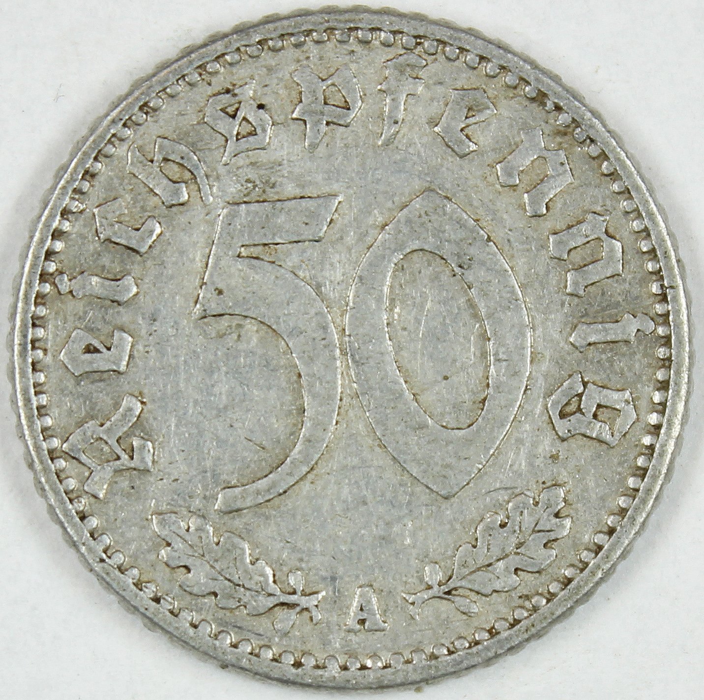 50 Reichspfennig, 1942, Deutsches Reich (Museum Wolmirstedt RR-F)