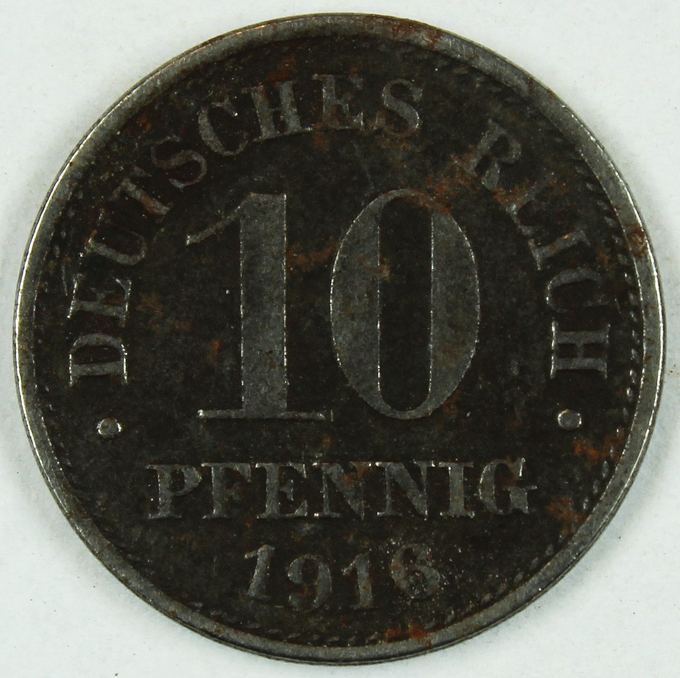 10 Pfennig, 1916, Deutsches Reich (5x) (Museum Wolmirstedt RR-F)