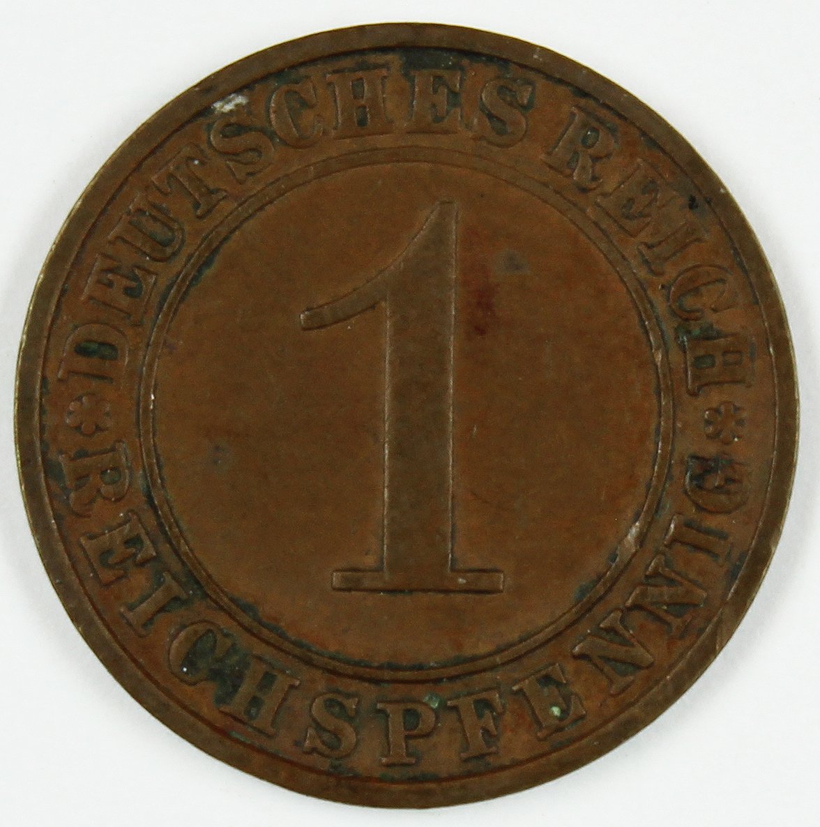 1 Rentenpfennig, 1925, Deutsches Reich (5x) (Museum Wolmirstedt RR-F)