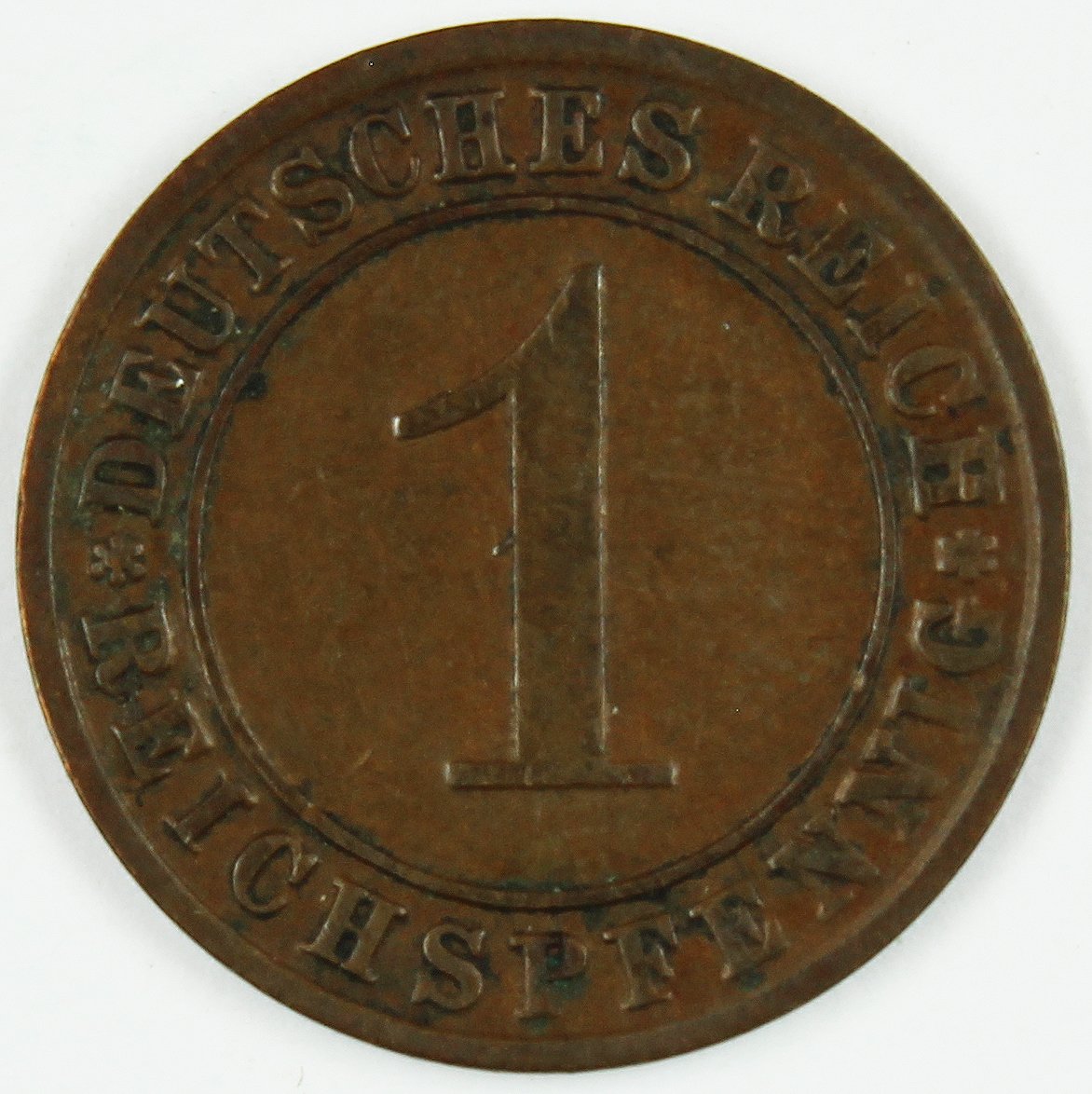 1 Rentenpfennig, 1928, Deutsches Reich (3x) (Museum Wolmirstedt RR-F)