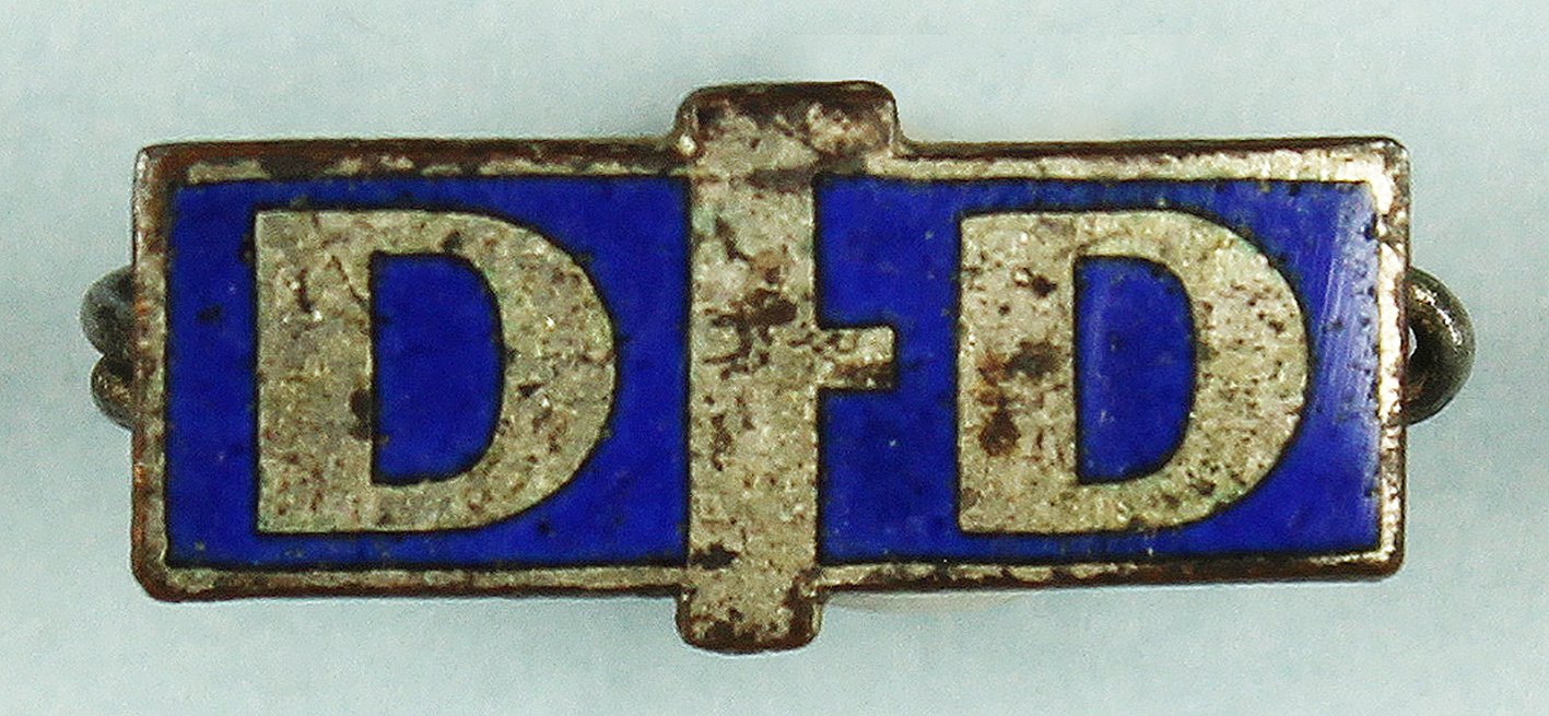 DFD - Demokratischer Frauenverband, Mitgliedsabzeichen (Museum Wolmirstedt RR-F)