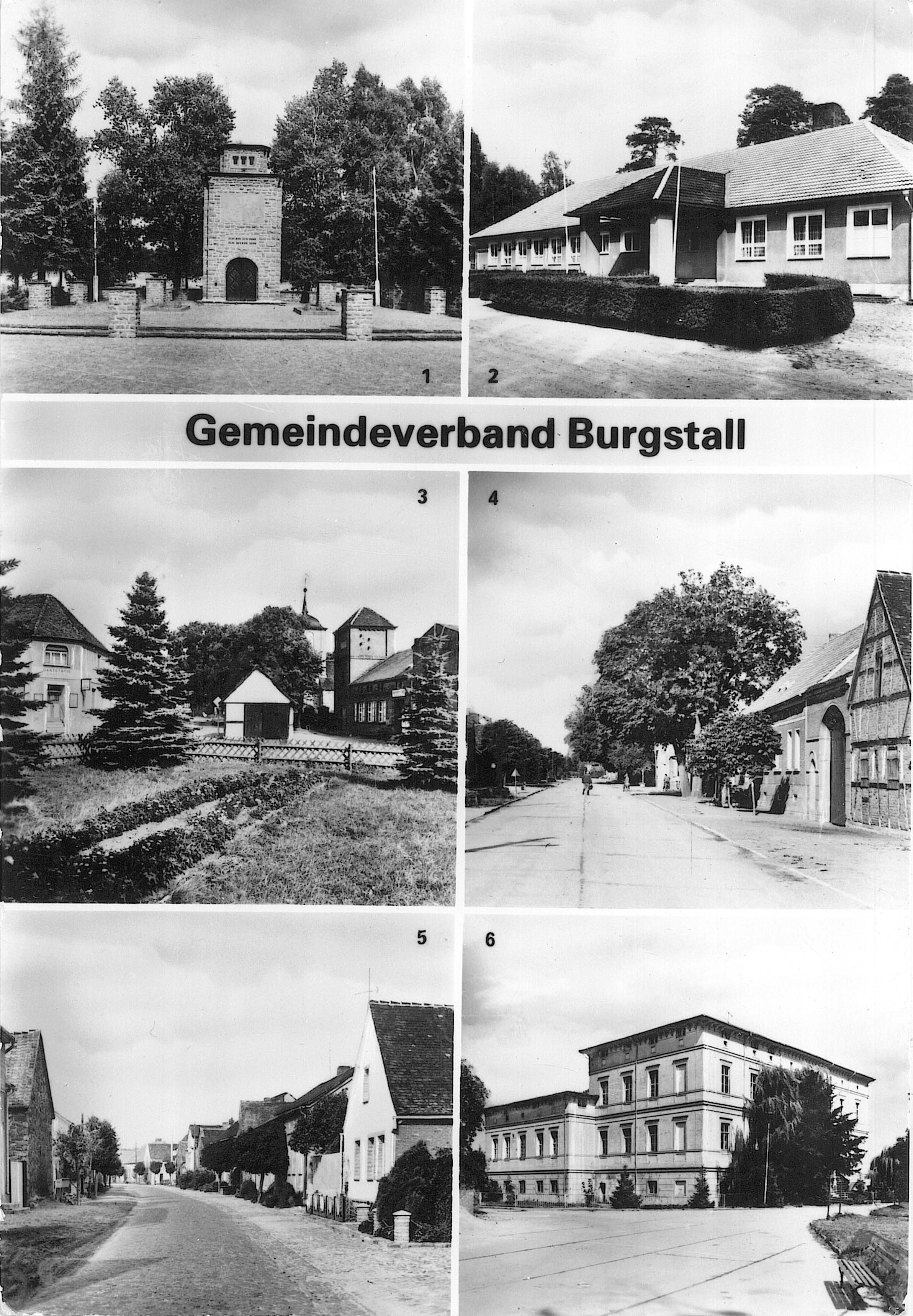 Ansichtskarte "Gemeindeverband Burgstall" (Museum Wolmirstedt RR-F)