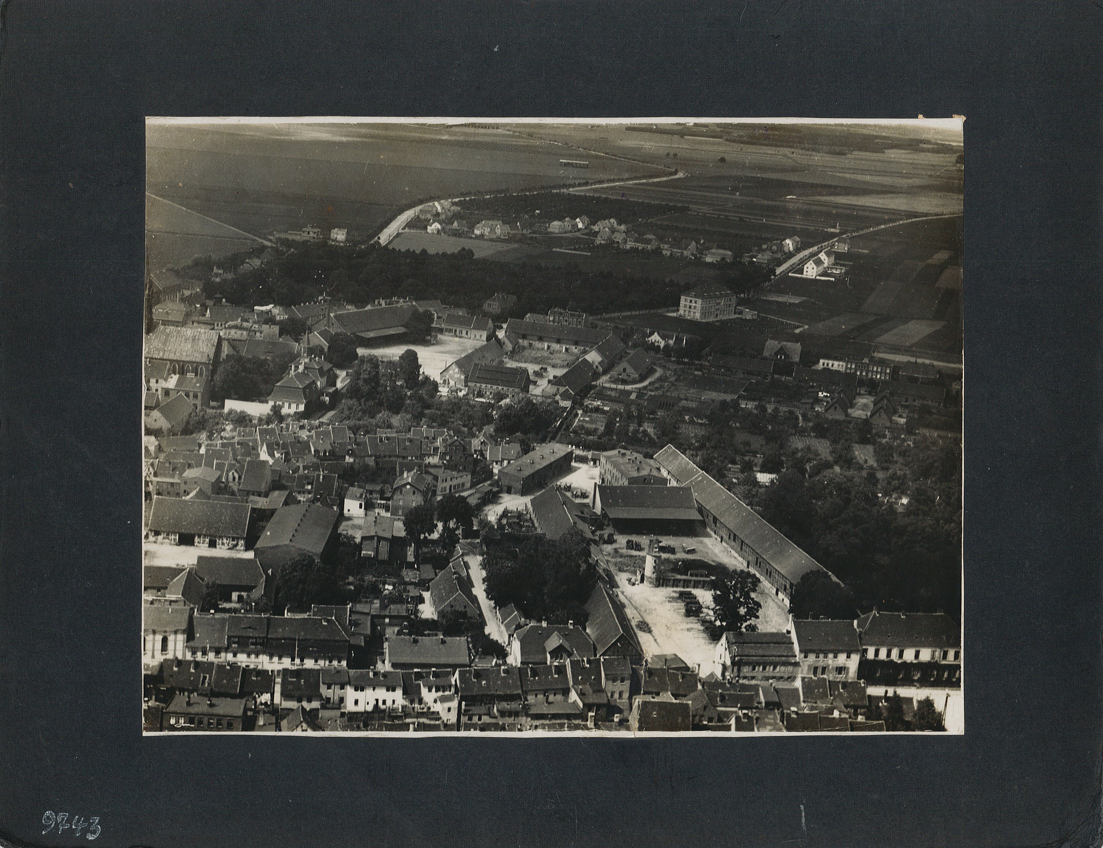 Luftbildaufnahme: Wolmirstedt, 1950? (Museum Wolmirstedt RR-F)