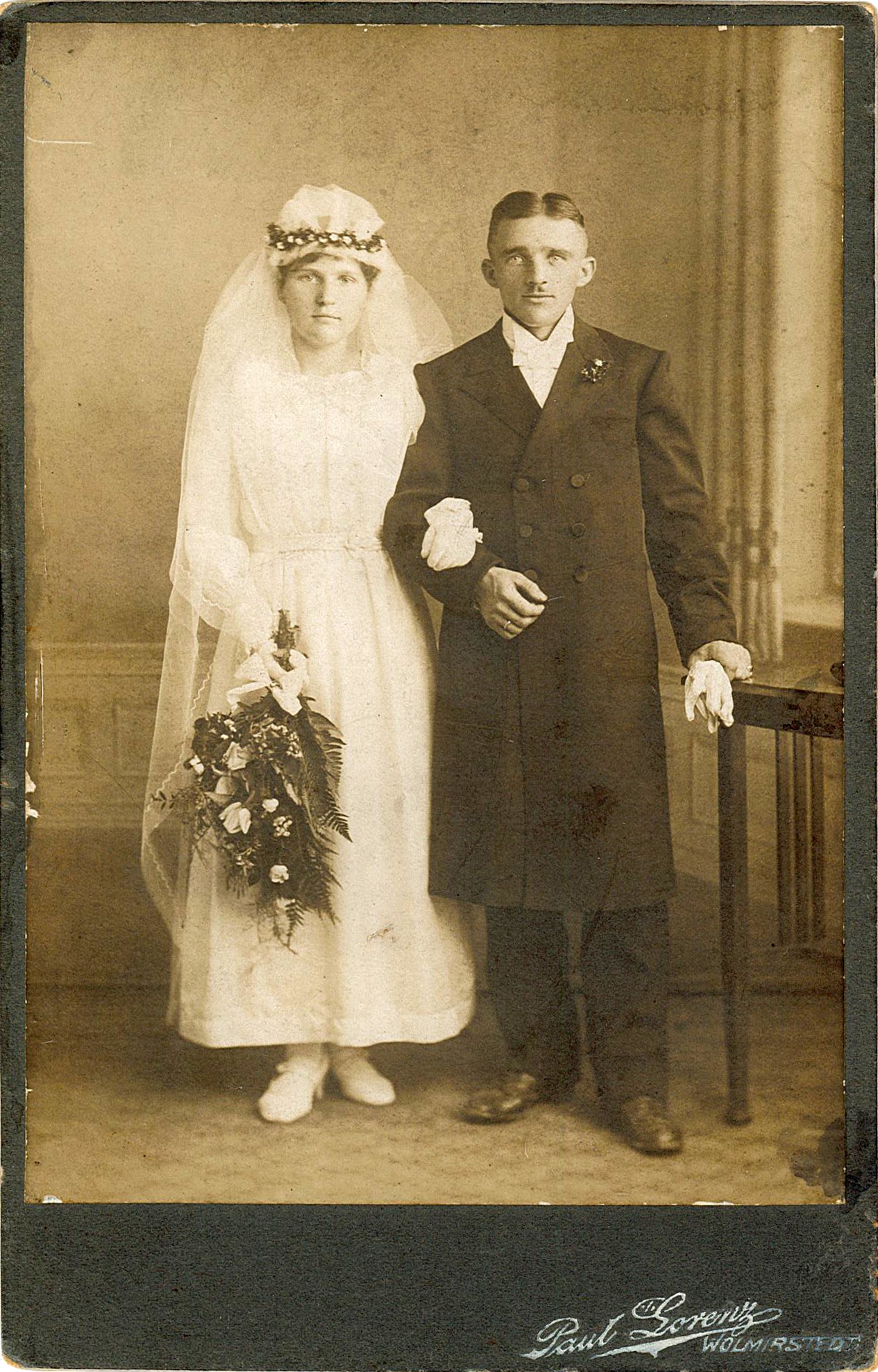 Brautpaar, um 1900? (Museum Wolmirstedt RR-F)