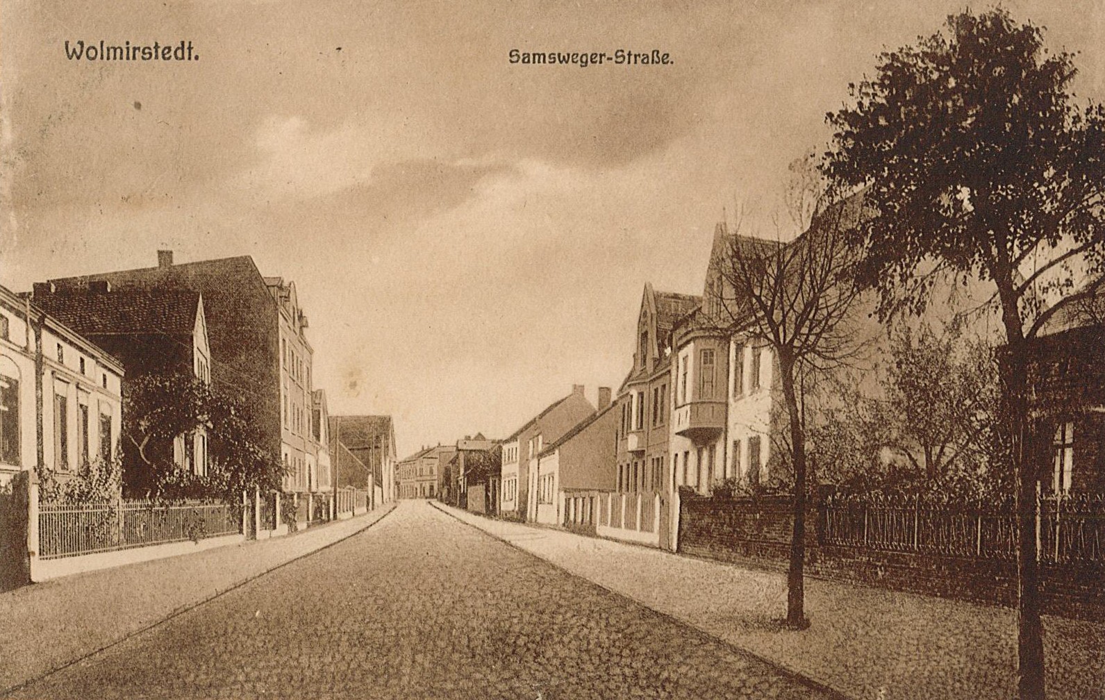 Ansichtskarte "Samsweger Straße, Wolmirstedt", 01.09.1925 (Museum Wolmirstedt RR-F)
