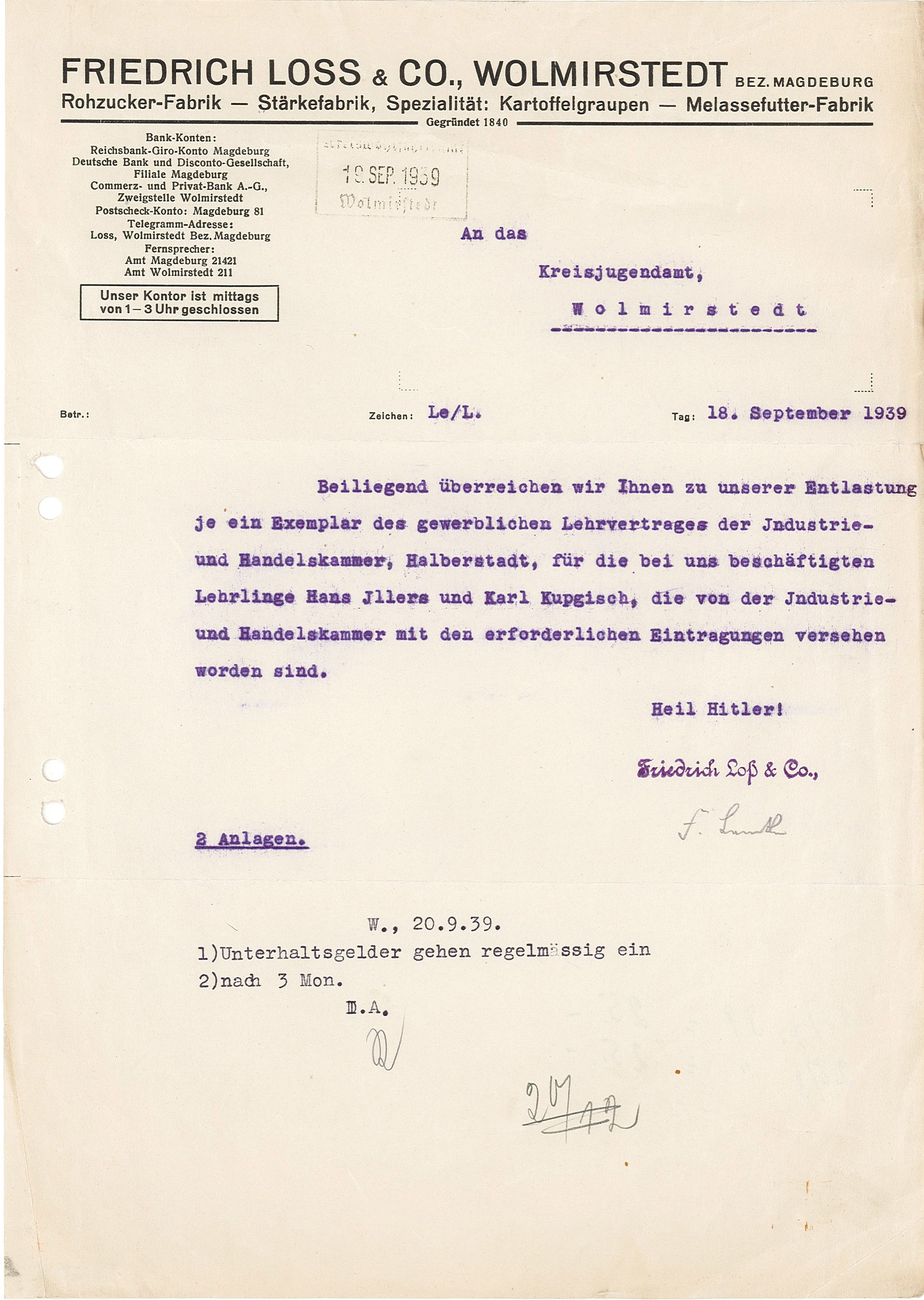 Briefbogen (Museum Wolmirstedt RR-F)