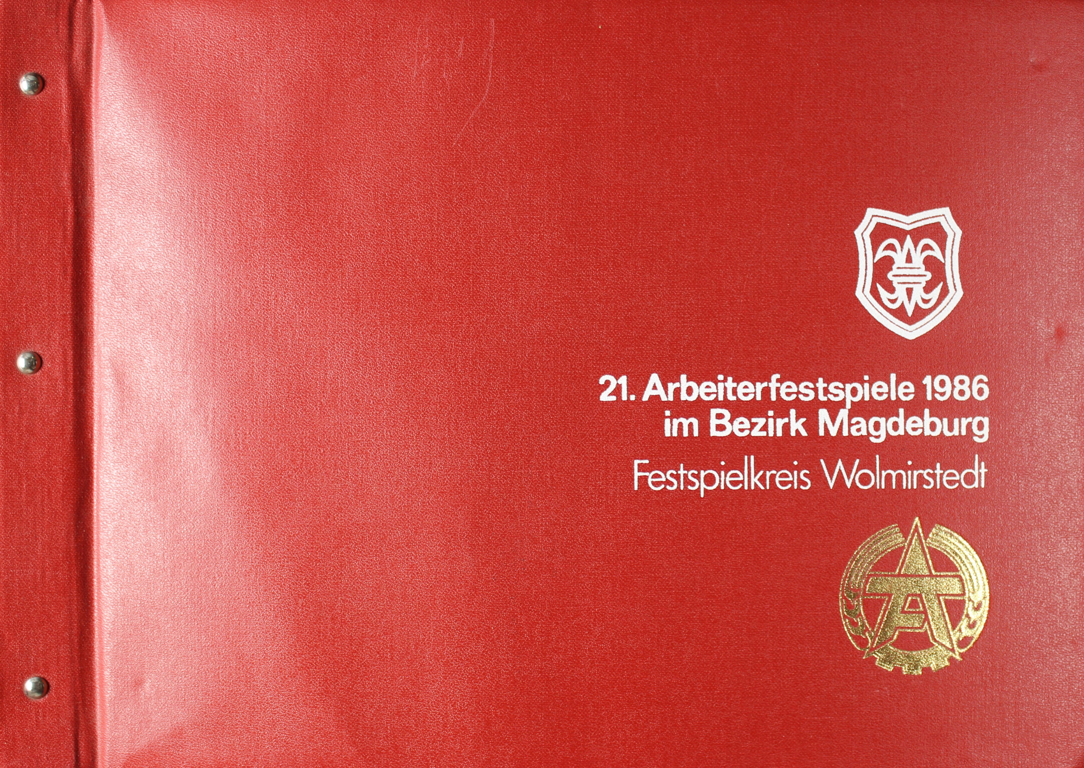 Fotoalbum zu den 21. Arbeiterfestspielen im Bezirk Magdeburg, Festspielkeis Wolmirstedt, 1986 (Museum Wolmirstedt RR-F)
