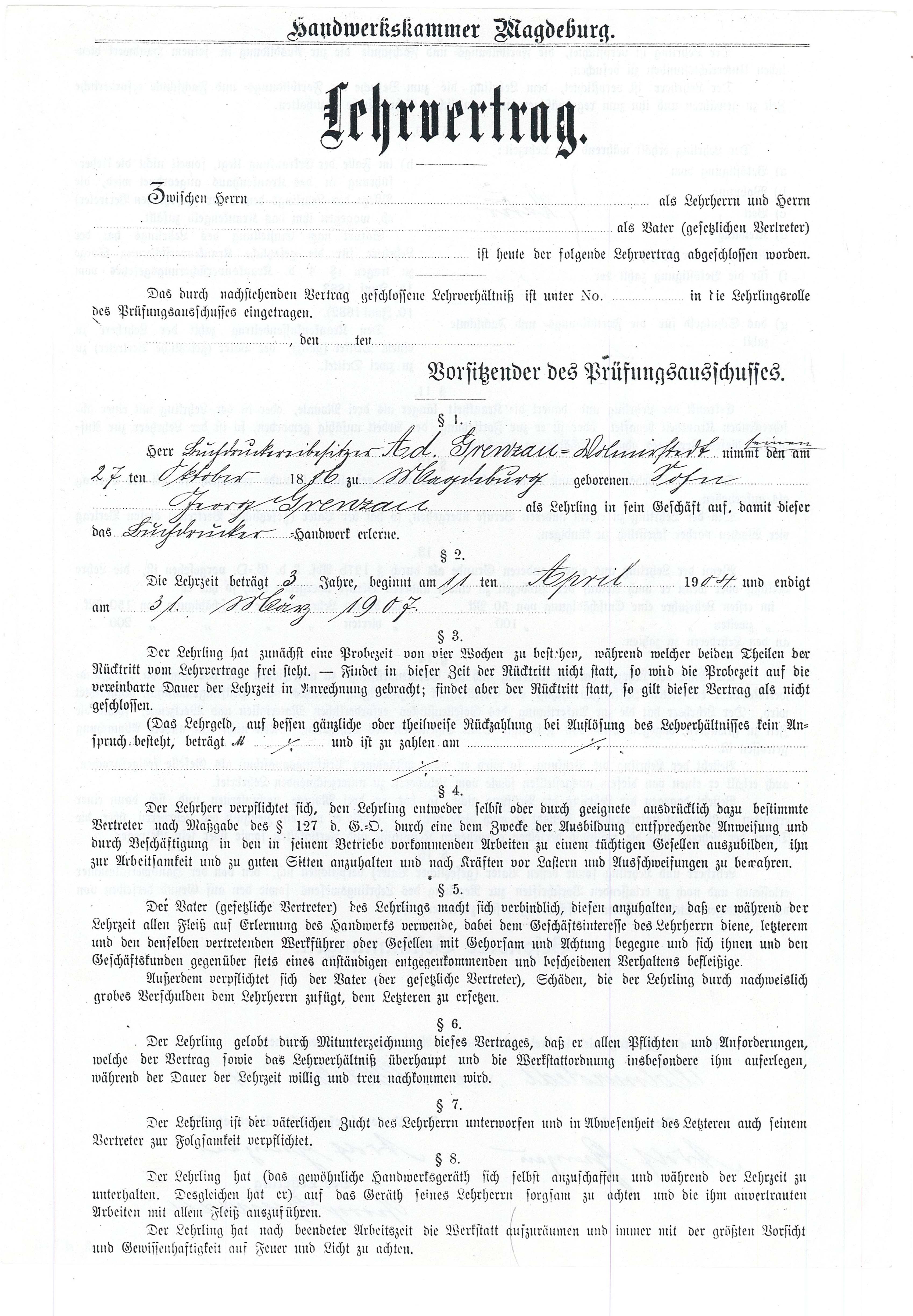 Div. Material zur Druckerei Grenzau (Museum Wolmirstedt RR-F)
