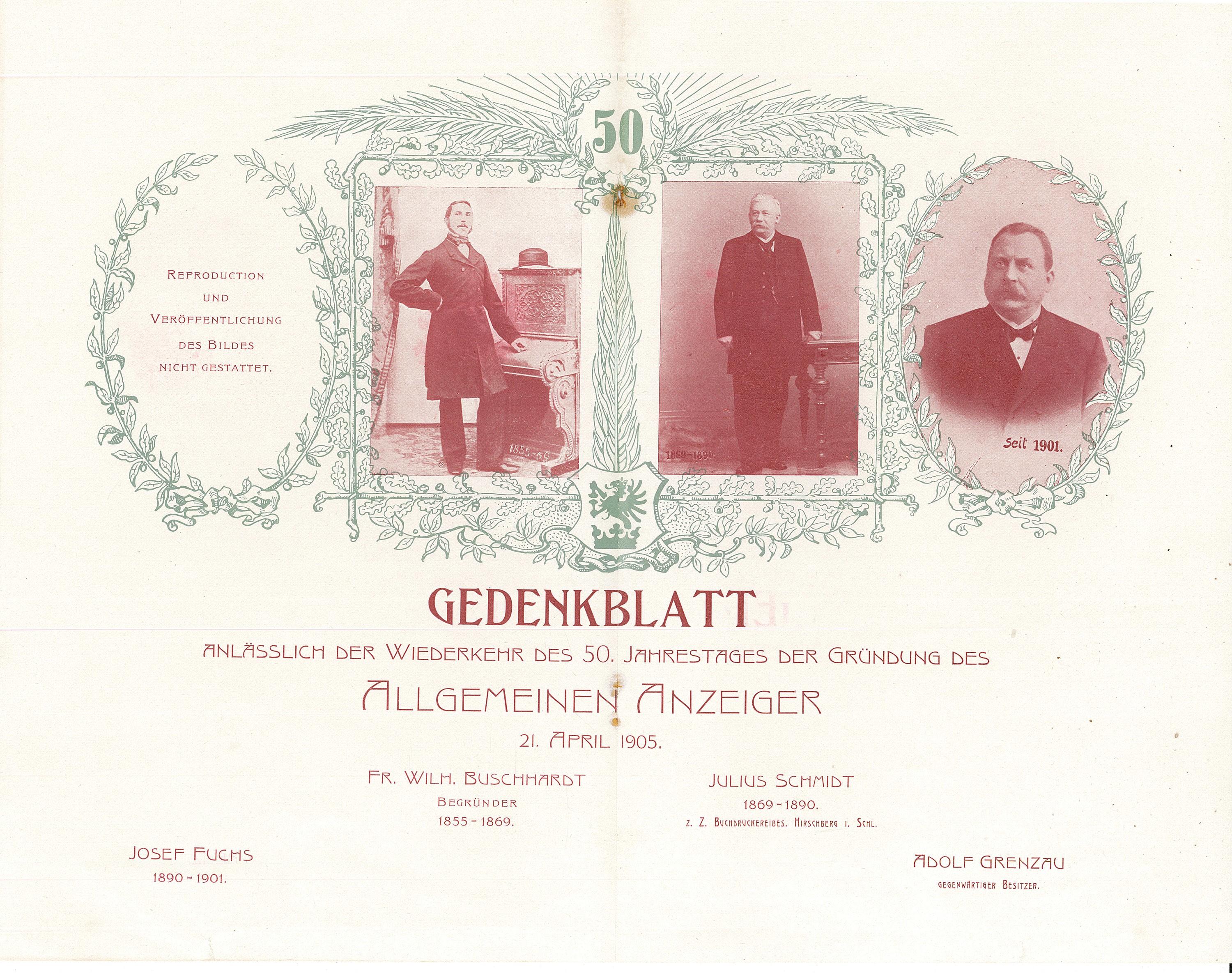 Material von der Druckerei Grenzau (Museum Wolmirstedt RR-F)