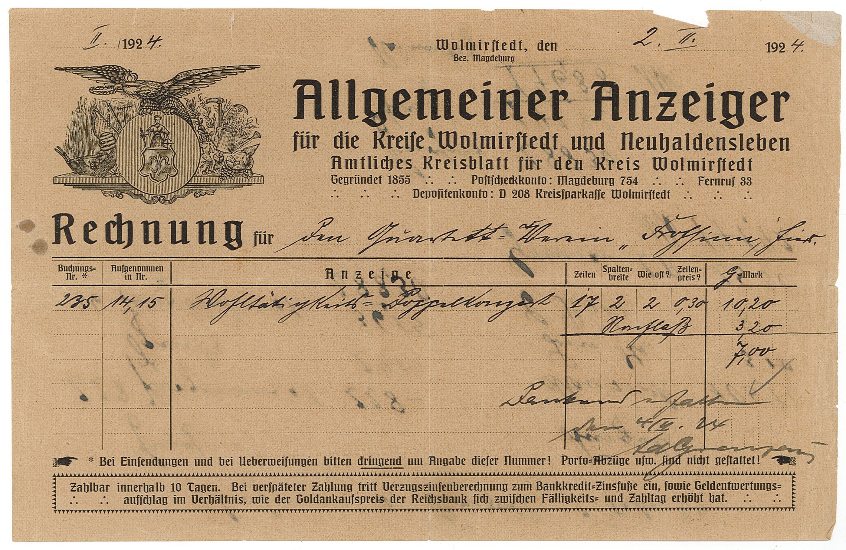 Material Buchdruckerei Grenzau (Museum Wolmirstedt RR-F)