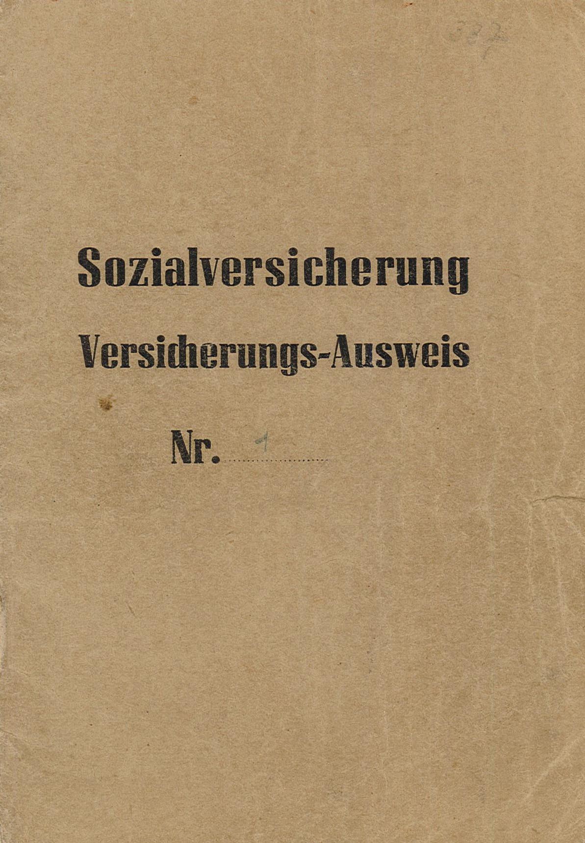 Sozialversicherungsausweis für Irmgard Kollecker,  12. Oktober 1956 (Museum Wolmirstedt RR-F)