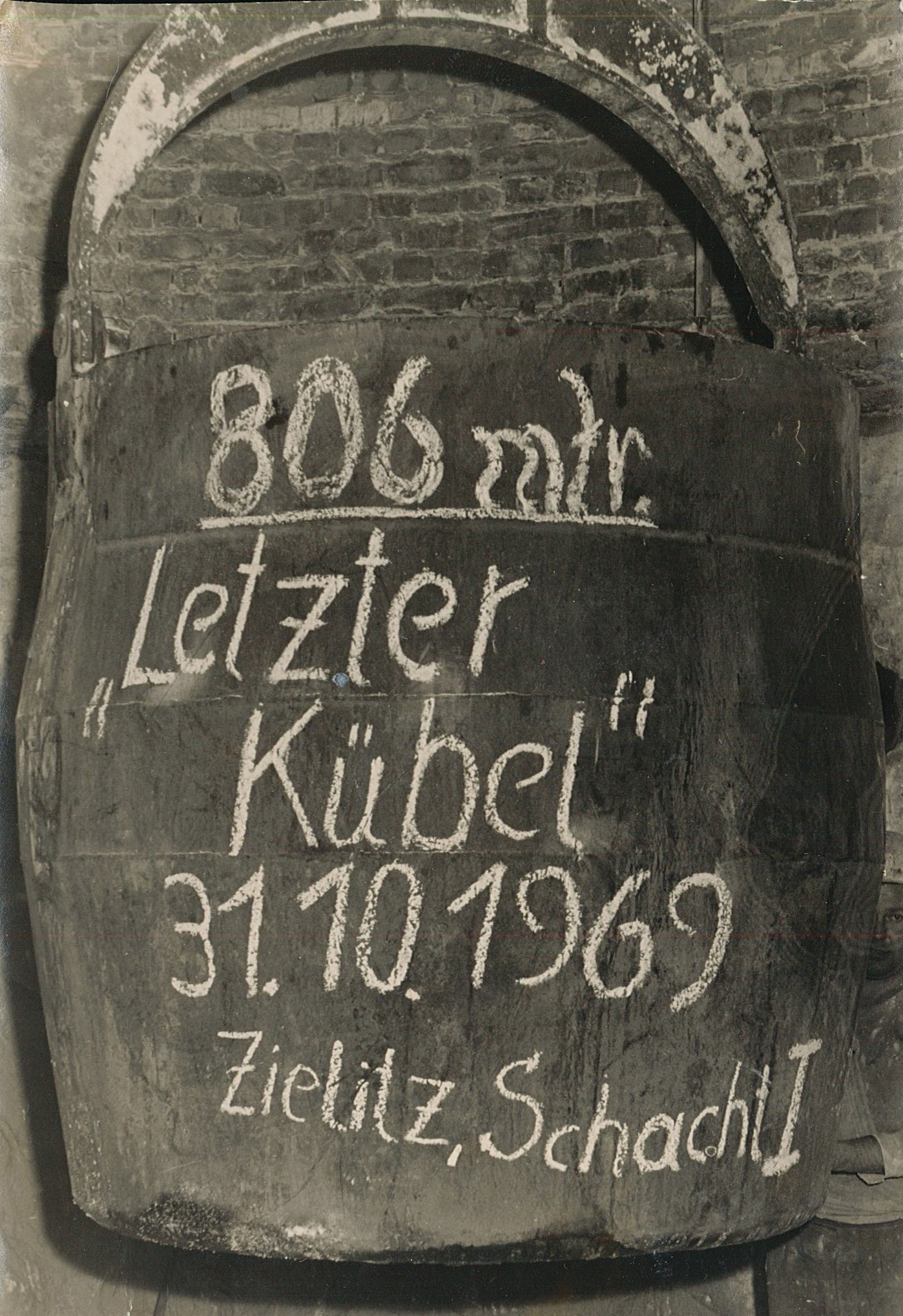 Kali-Werk Zielitz - Durchschlag der Verbindungsstrecke Schacht I zu Schacht II u.T. [1] (Museum Wolmirstedt RR-F)