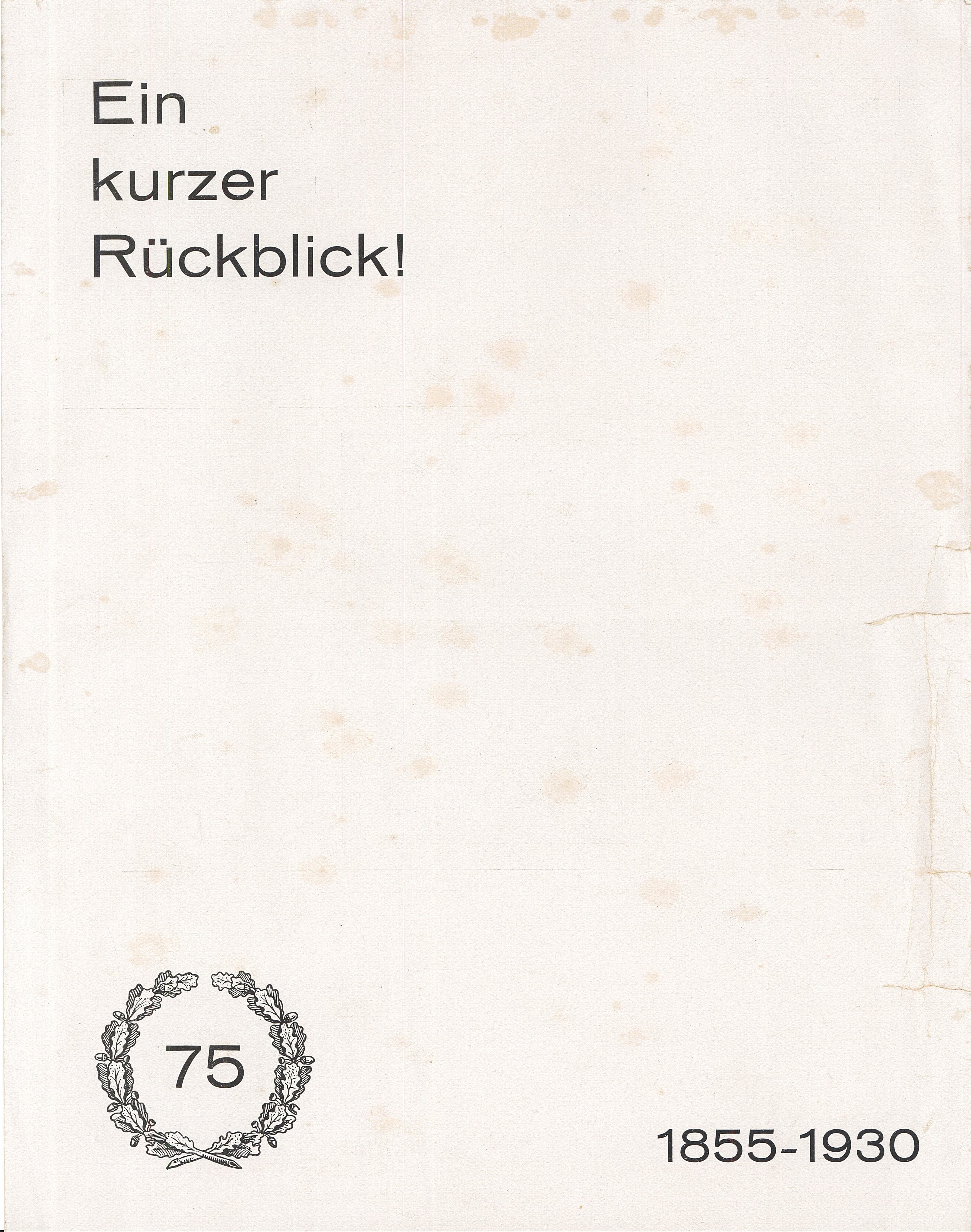 Druckerei Grenzau - Kurzer Überblick 1855-1930 (Museum Wolmirstedt RR-F)