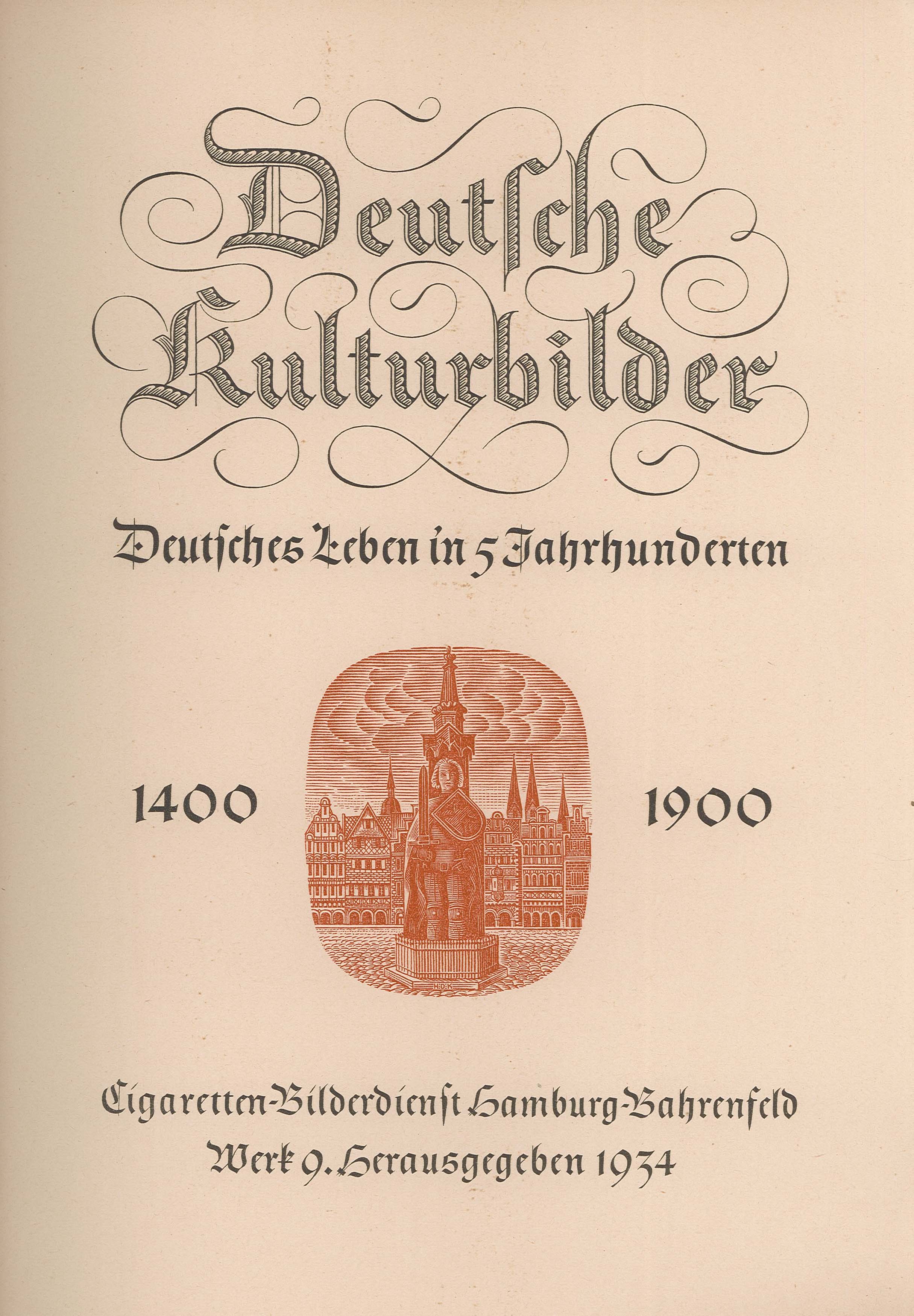 Sammelalbum "Deutsche Kulturbilder" (Museum Wolmirstedt RR-F)