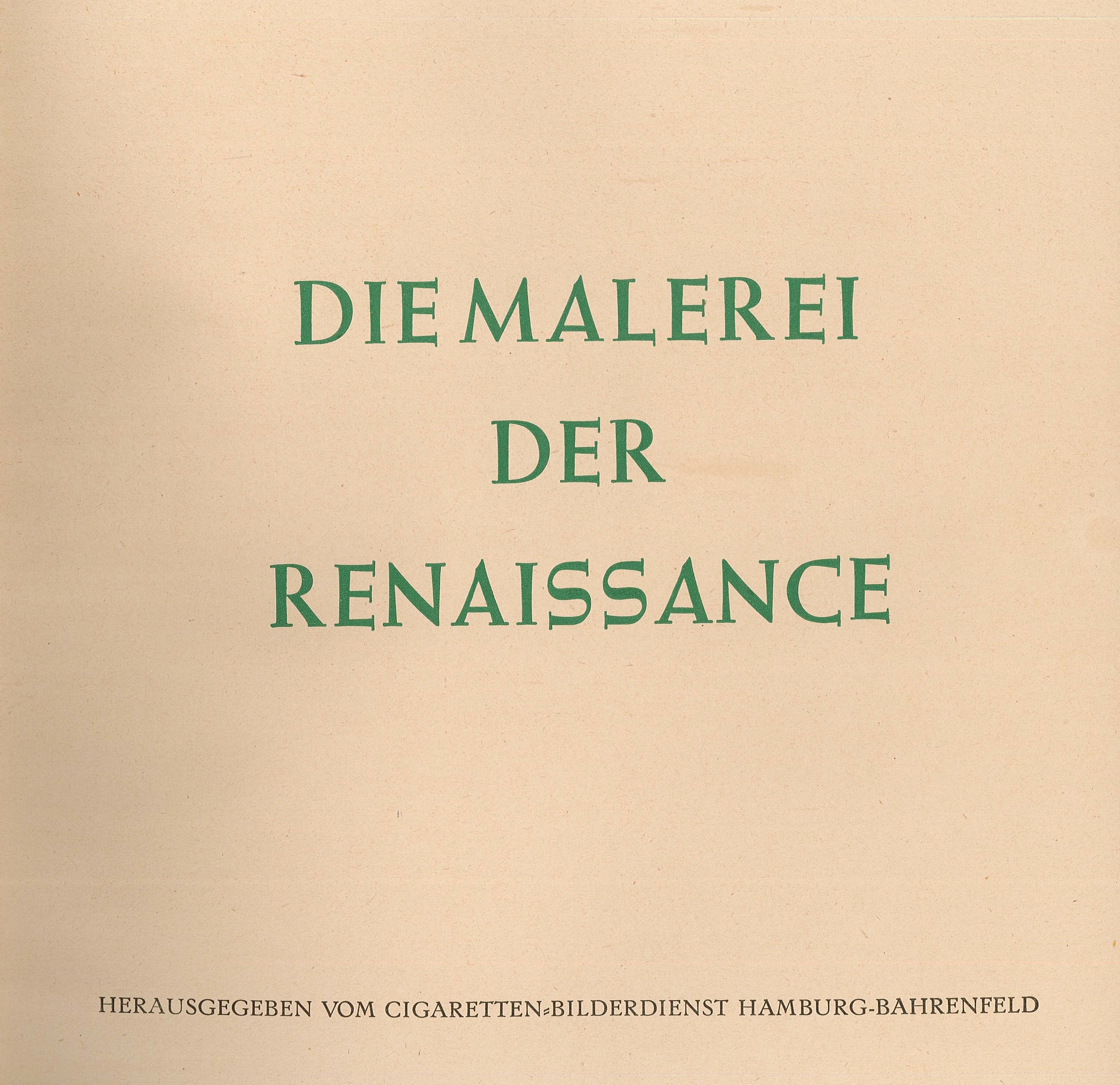 Sammelalbum "Malerei der Renaissance" (Museum Wolmirstedt RR-F)