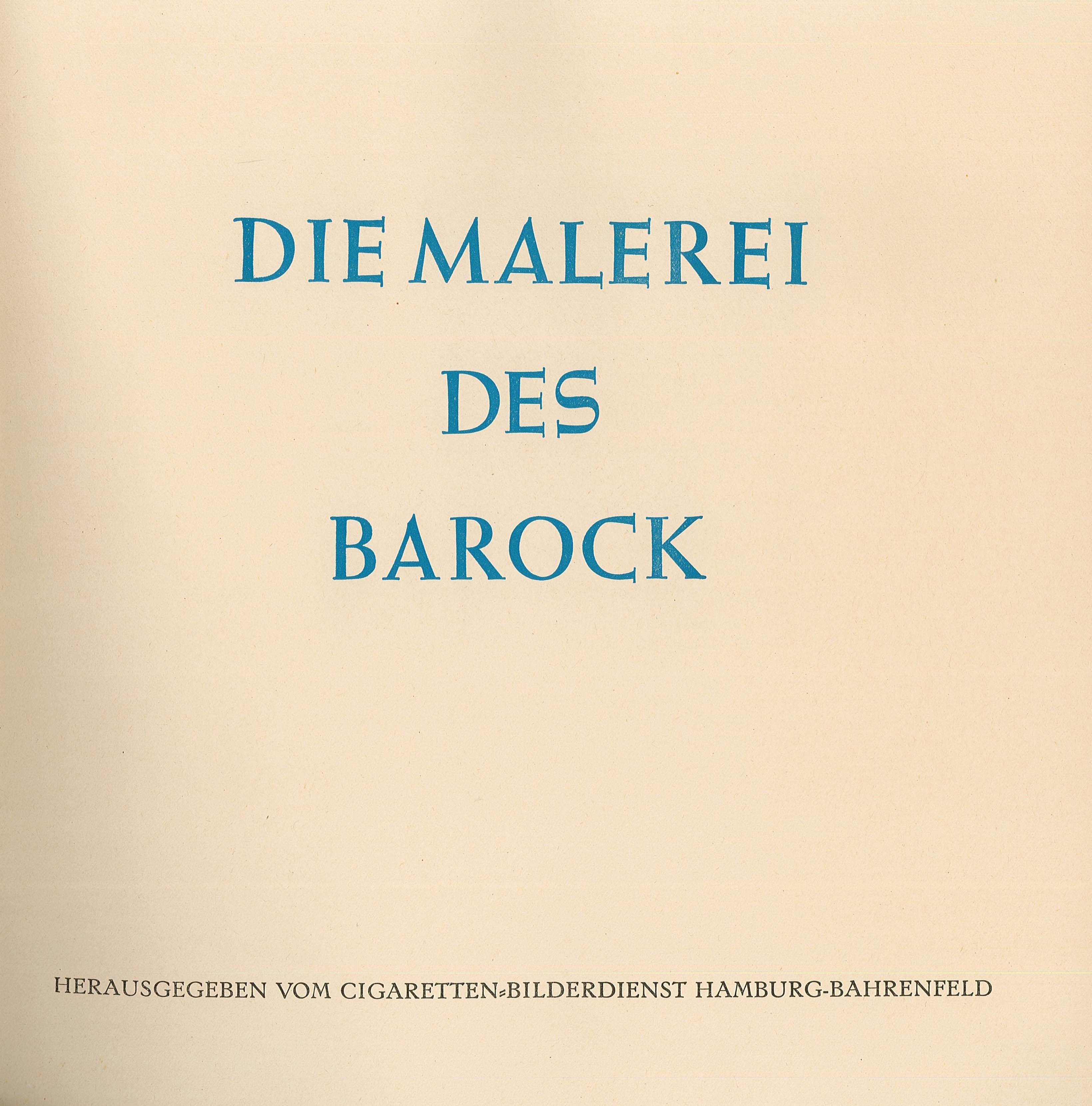 Sammelalbum "Malerei des Barock" (Museum Wolmirstedt RR-F)