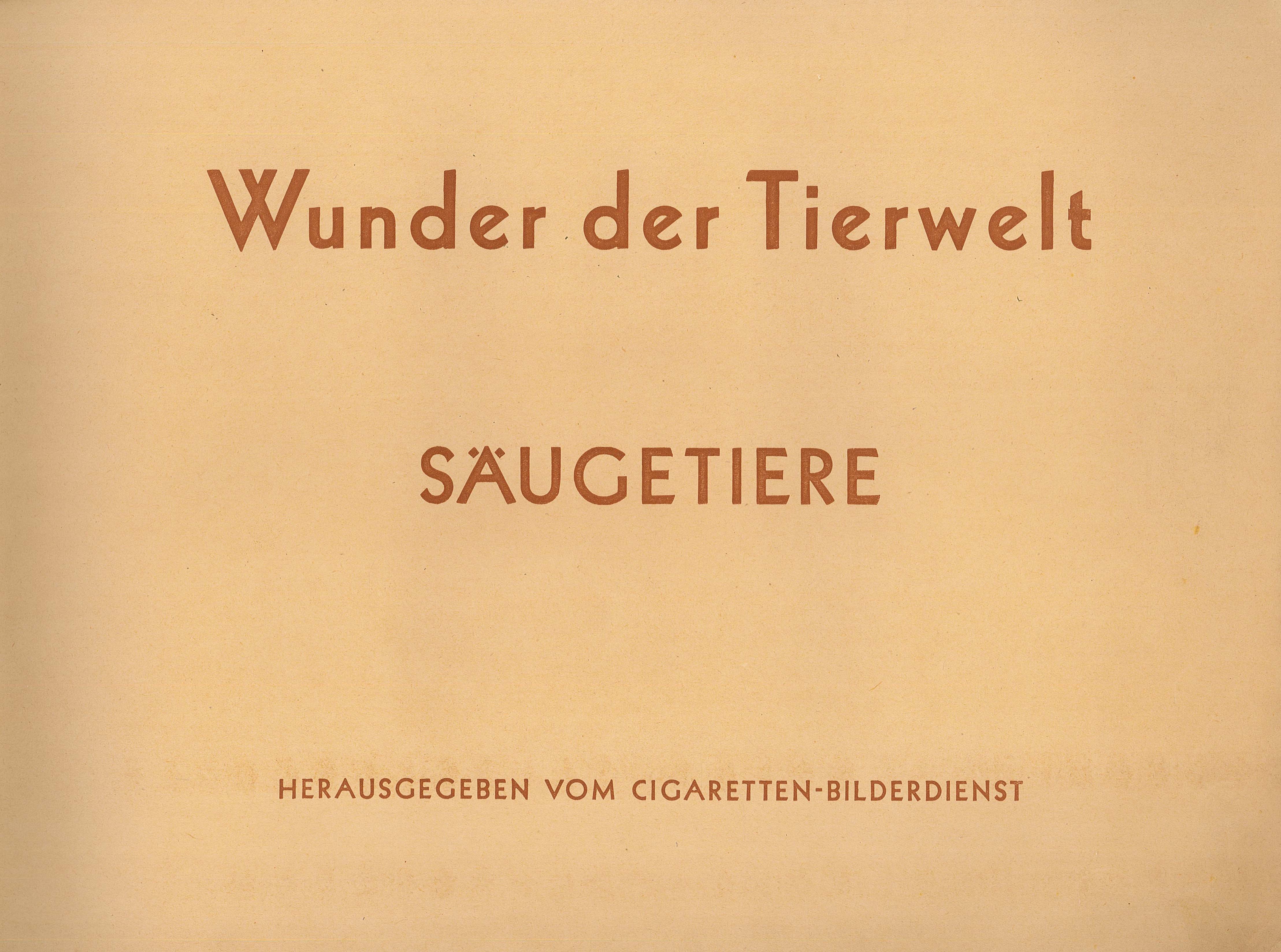 Sammelalbum "Wunder der Tierwelt" (Museum Wolmirstedt RR-F)