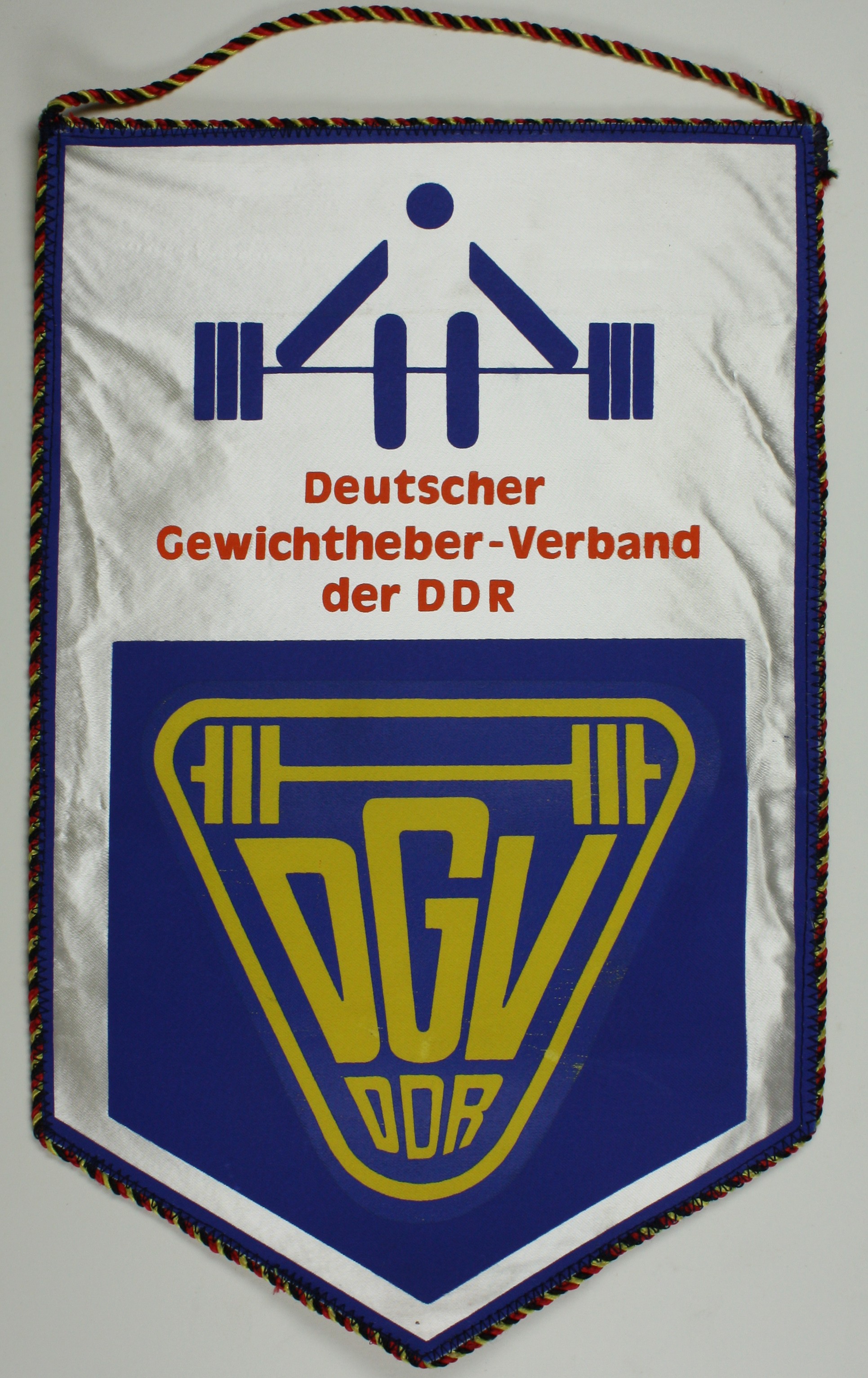 Wimpel, Deutscher Gewichtheber-Verband der DDR (Museum Wolmirstedt RR-F)