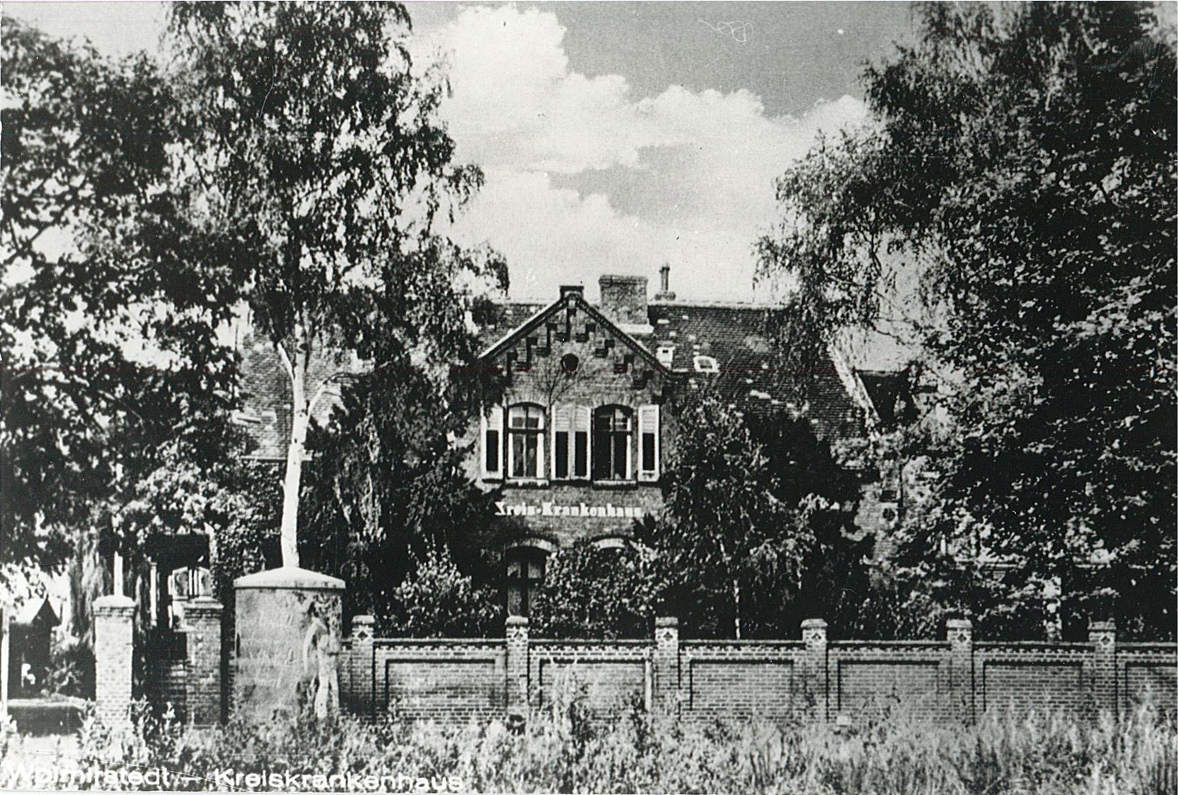 Ansicht Kreiskrankenhaus Wolmirstedt, um 1960(?) (Museum Wolmirstedt RR-F)