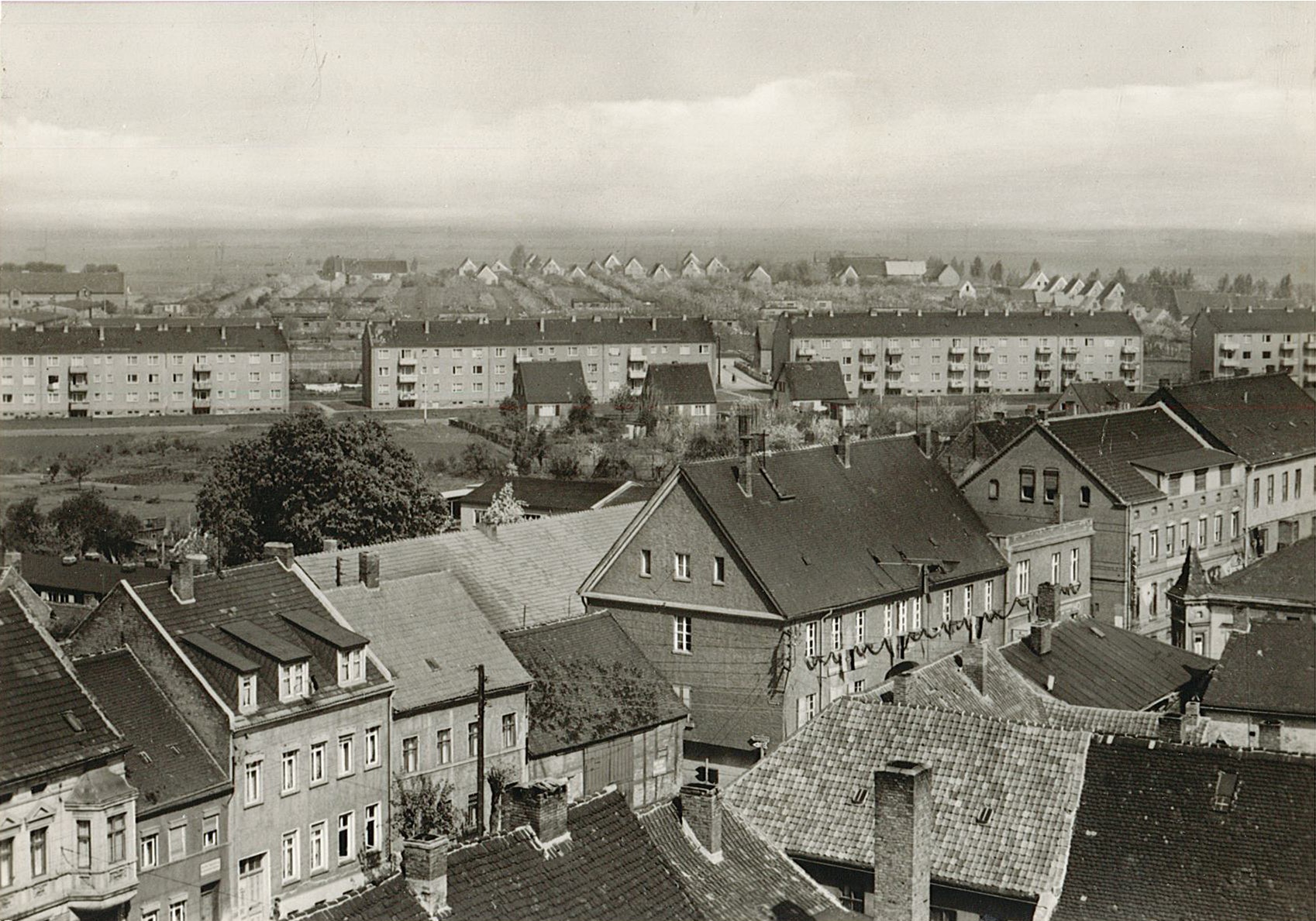 Postkarte: "Blick auf Wolmirstedt" (1968-1970) (Museum Wolmirstedt RR-F)