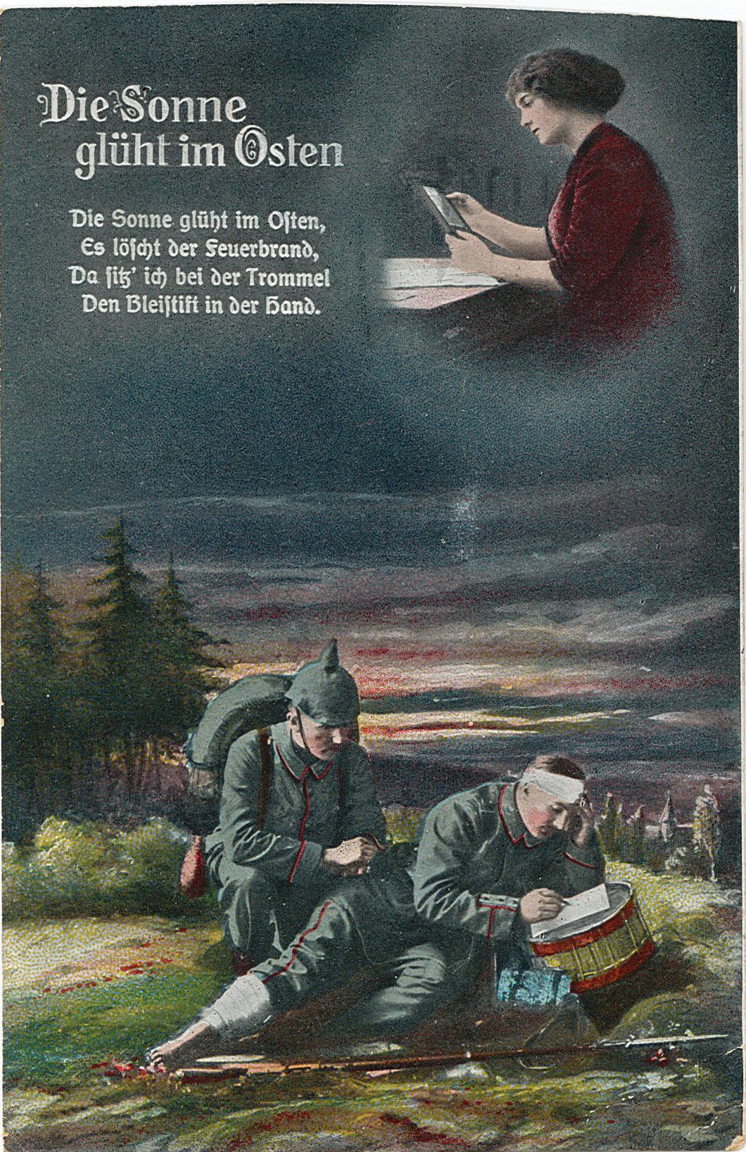 Postkarte von Hermann Lisch an seinen Vater Hermann Otto, 11.04.1916 (Museum Wolmirstedt RR-F)