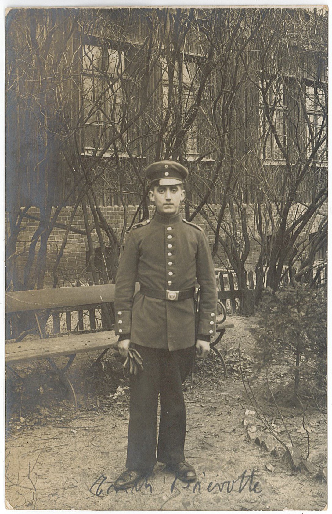 Postkarte von Erich Bierotte an Onkel Hermann Otto (1. Weltkrieg) (Museum Wolmirstedt RR-F)