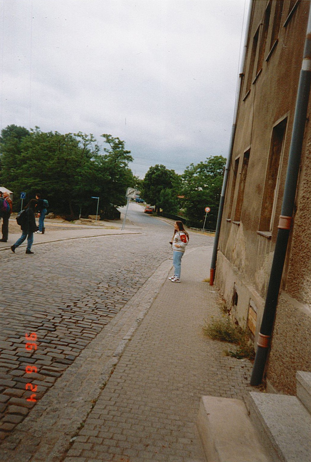 Stadtansicht Wolmirstedt - Friedensstraße/Jungfernstieg/Fabrikstraße/Magdeburger Straße, 24.06.1996 (Museum Wolmirstedt RR-F)