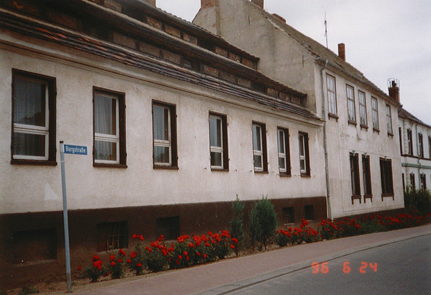 Stadtansicht Wolmirstedt - Junkerhof, Burgstraße, 24.06.1996 (Museum Wolmirstedt RR-F)