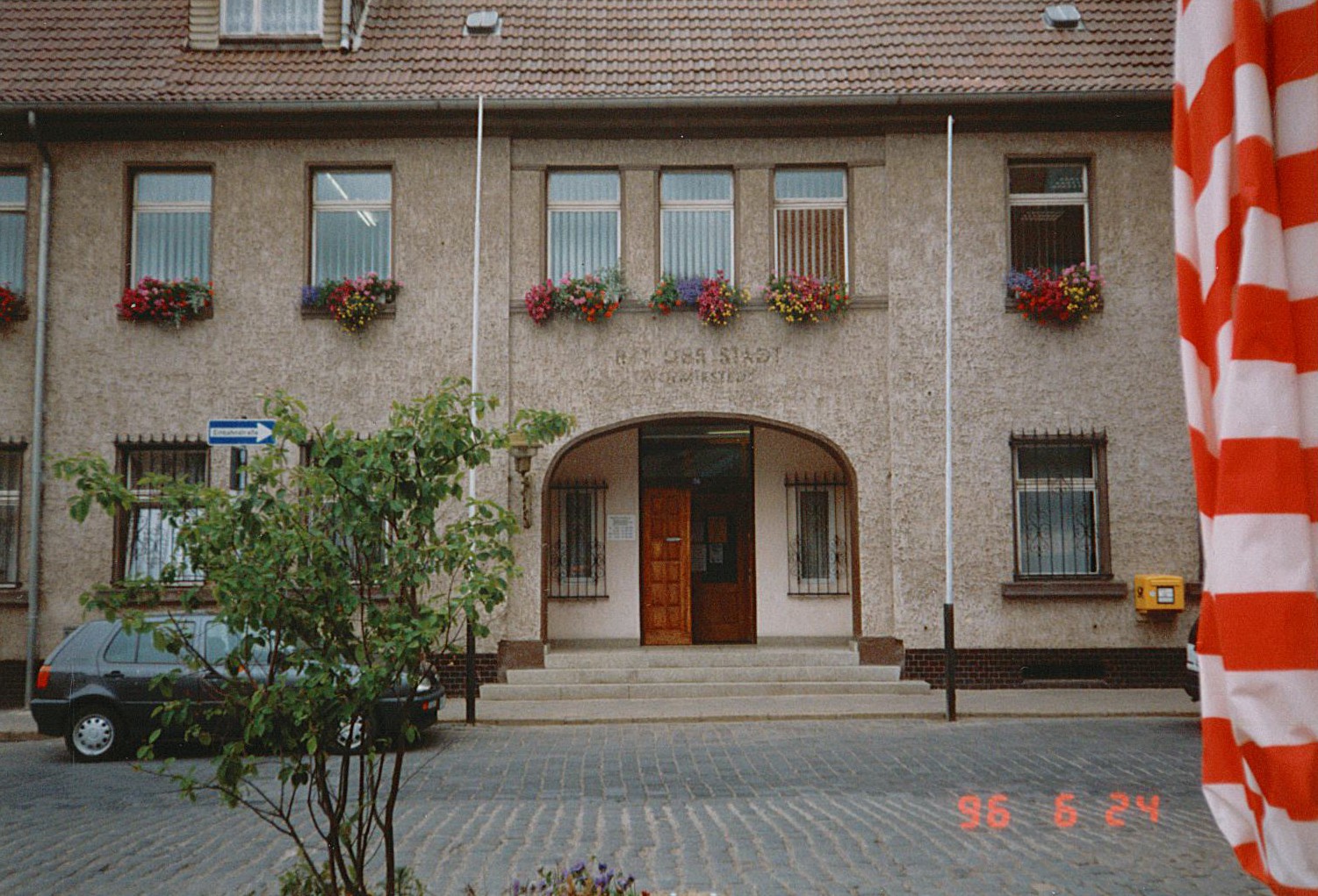 Stadtansicht Wolmirstedt - Rat der Stadt, 24.06.1996 (Museum Wolmirstedt RR-F)