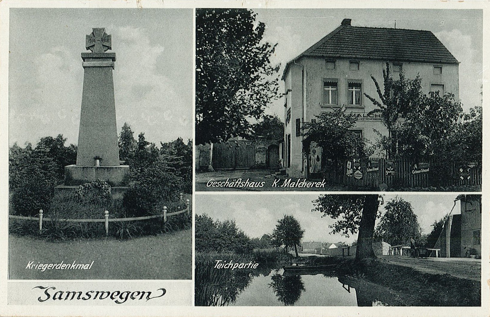 Postkarte mit Ansicht von Samswegen (Museum Wolmirstedt RR-F)