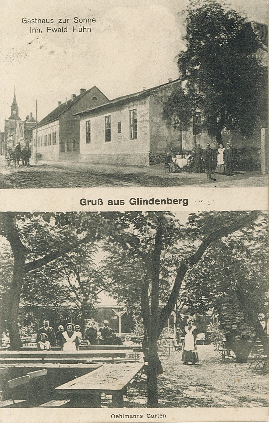 Postkarte "Gruß aus Glindenberg", 13.06.1915 (Museum Wolmirstedt RR-F)